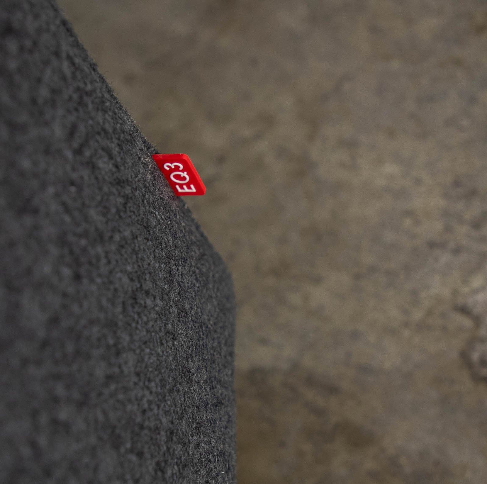 EQ3 Oskar Plush Sofa in Lana Grey - Thumbnail 3