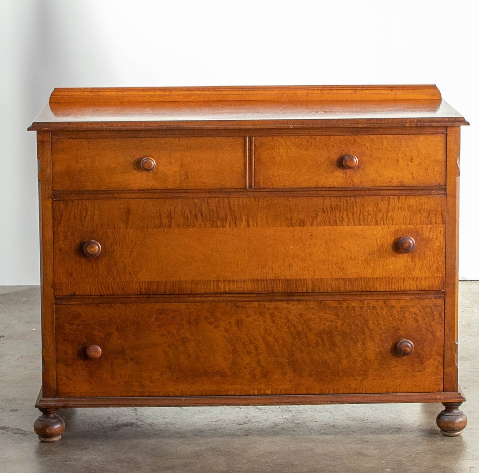 Vintage Wood Dresser with 4 Drawers - Thumbnail 2