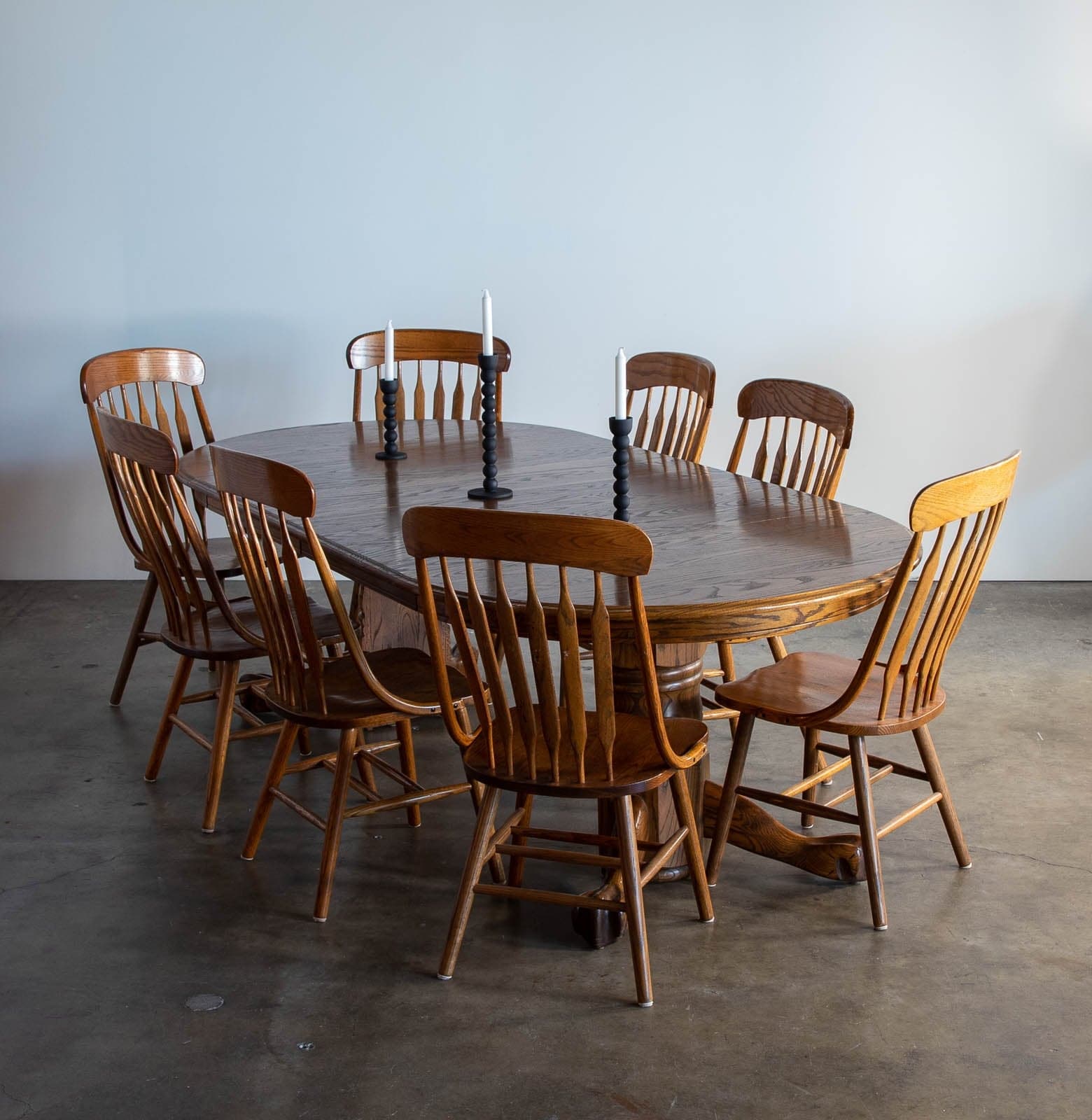 Vintage Wood Clawfoot Dining Table, Expandable to 96" - Thumbnail 5