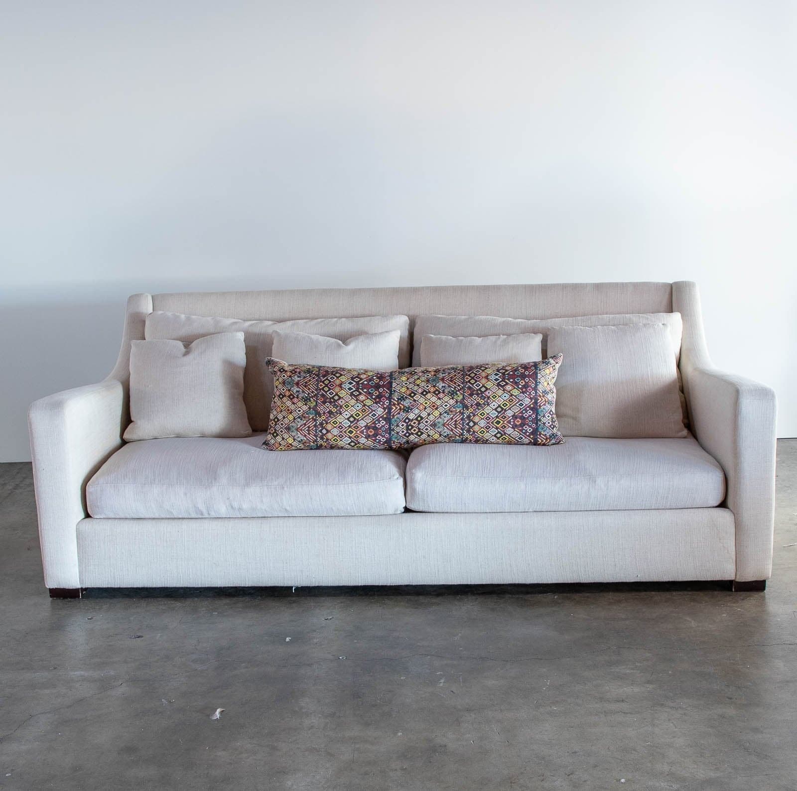 St. Frank Pink Diamond Huipil Pillow, 40" x 15" - Thumbnail 3