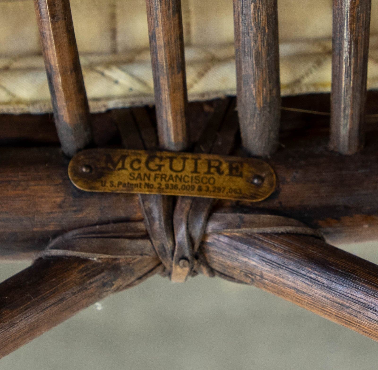 Vintage 1960's McGuire Cathedral Back Rattan Arm Chairs (Set of 2) - Thumbnail 13