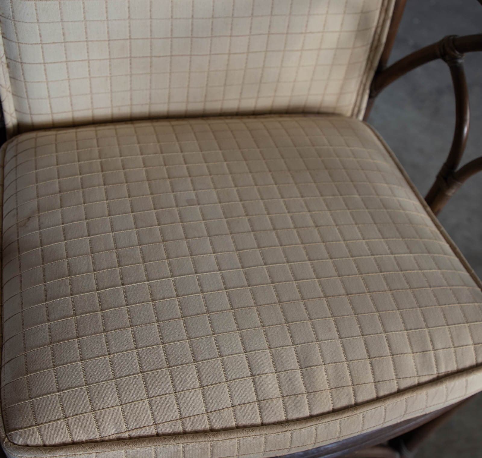 Vintage 1960's McGuire Cathedral Back Rattan Arm Chairs (Set of 2) - Thumbnail 12