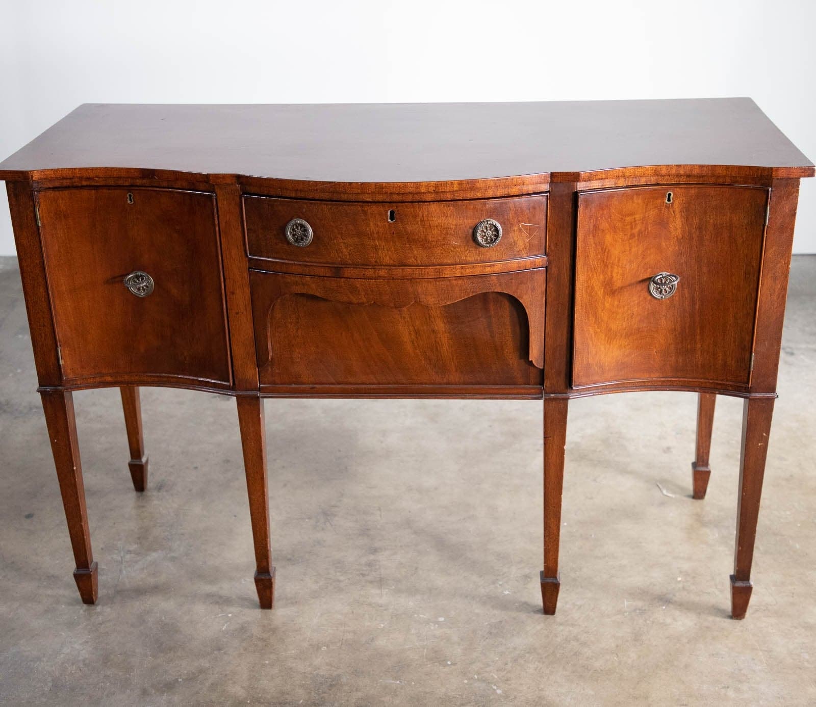 Vintage Serpentine Sideboard / Credenza - Thumbnail 3