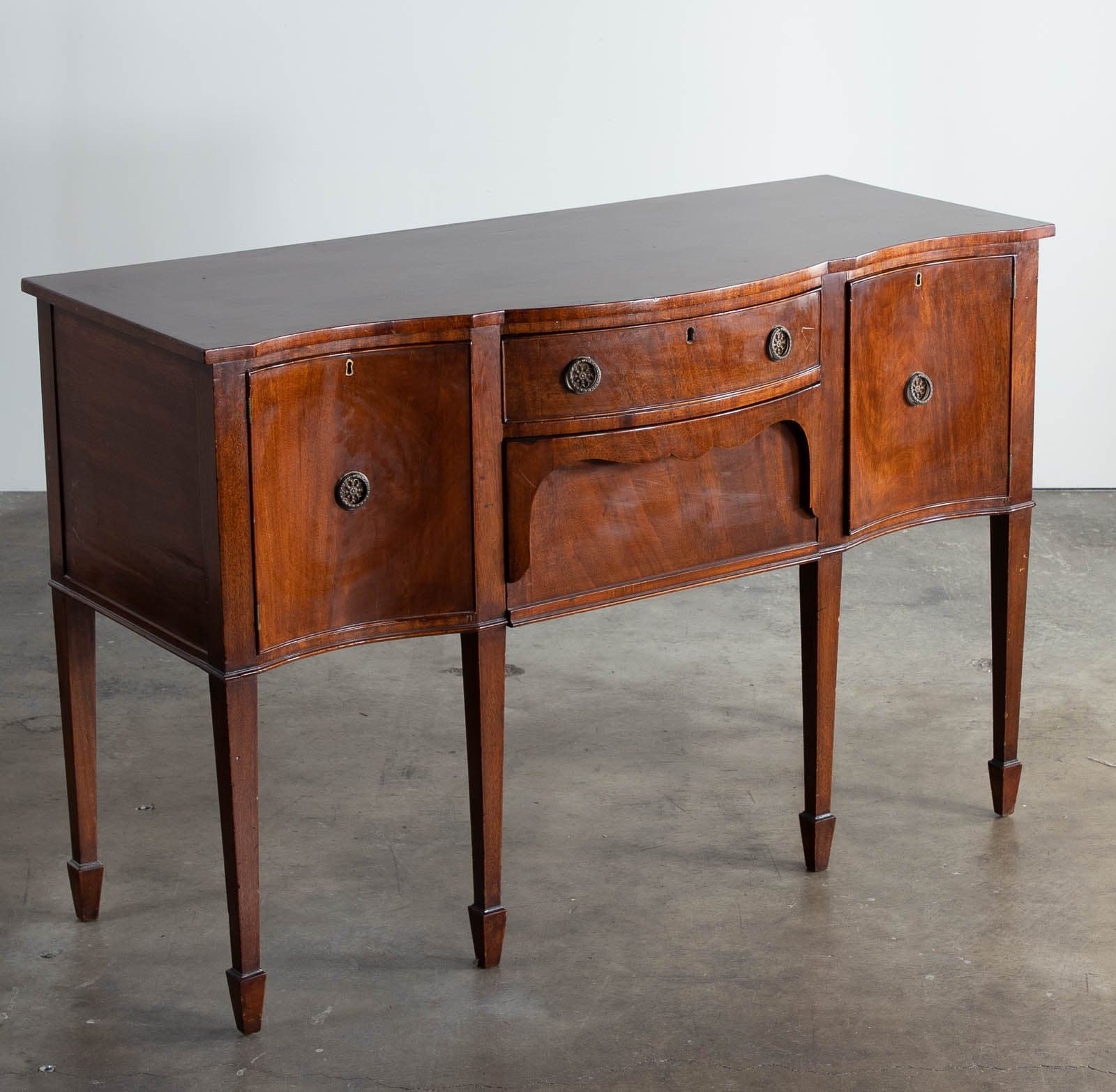 Vintage Serpentine Sideboard / Credenza - Image 1