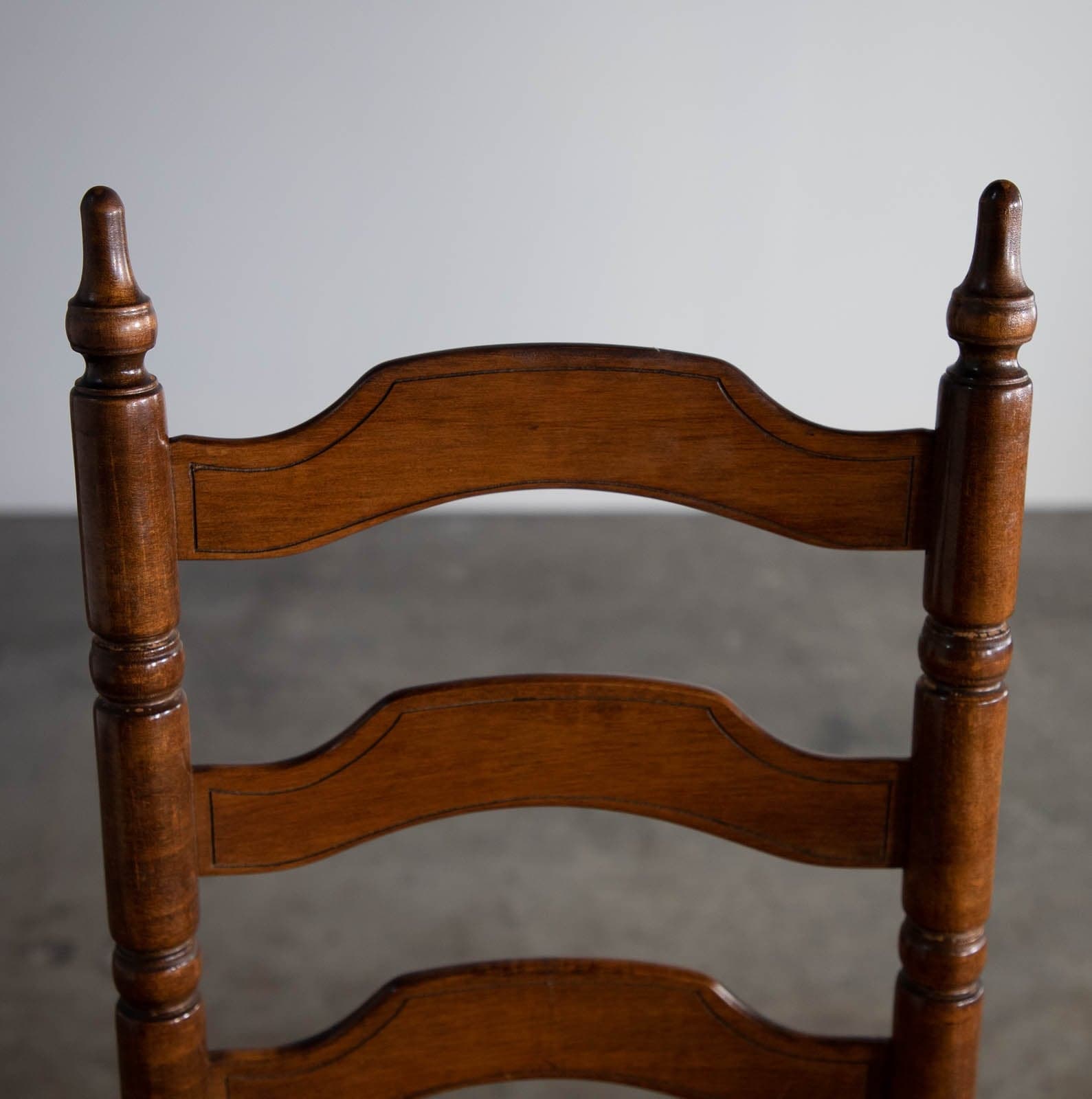 Vintage Ladderback Dining Side Chair with Rush Seat, Set of 4 - Thumbnail 10