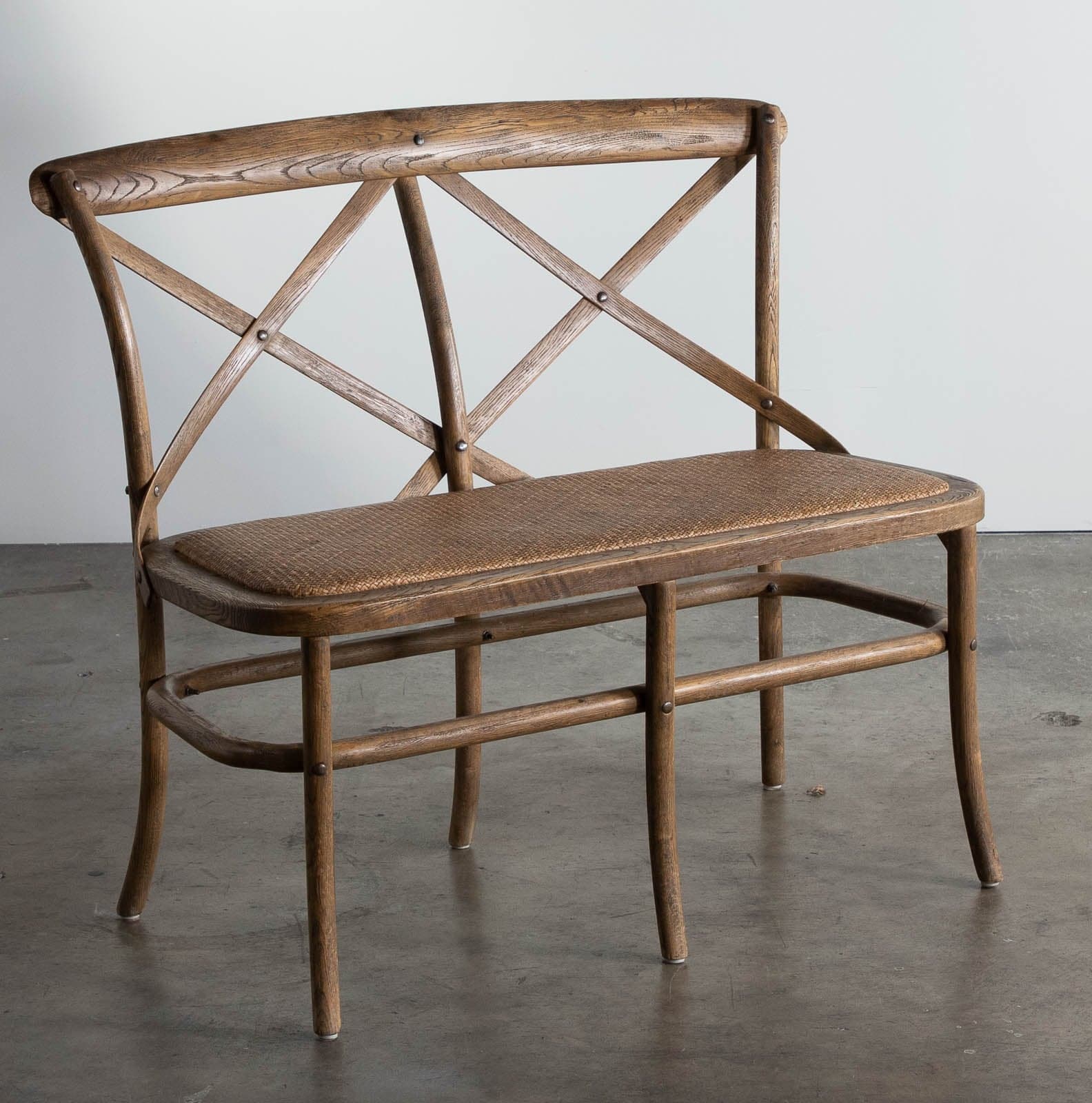 Vintage Rattan Bench