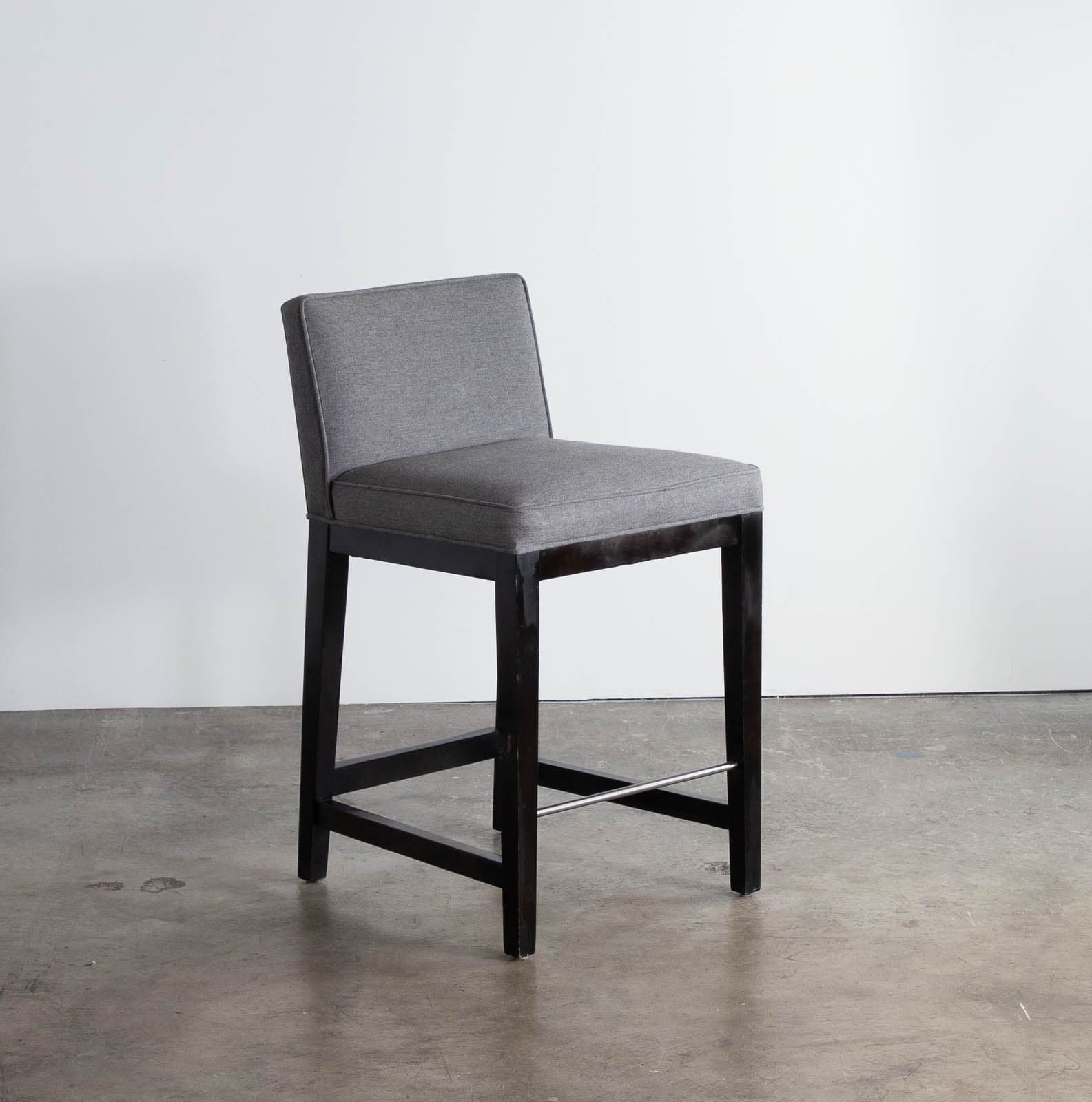 Room & Board Ansel Counter Stool Gray with Ebony Legs (4 available)