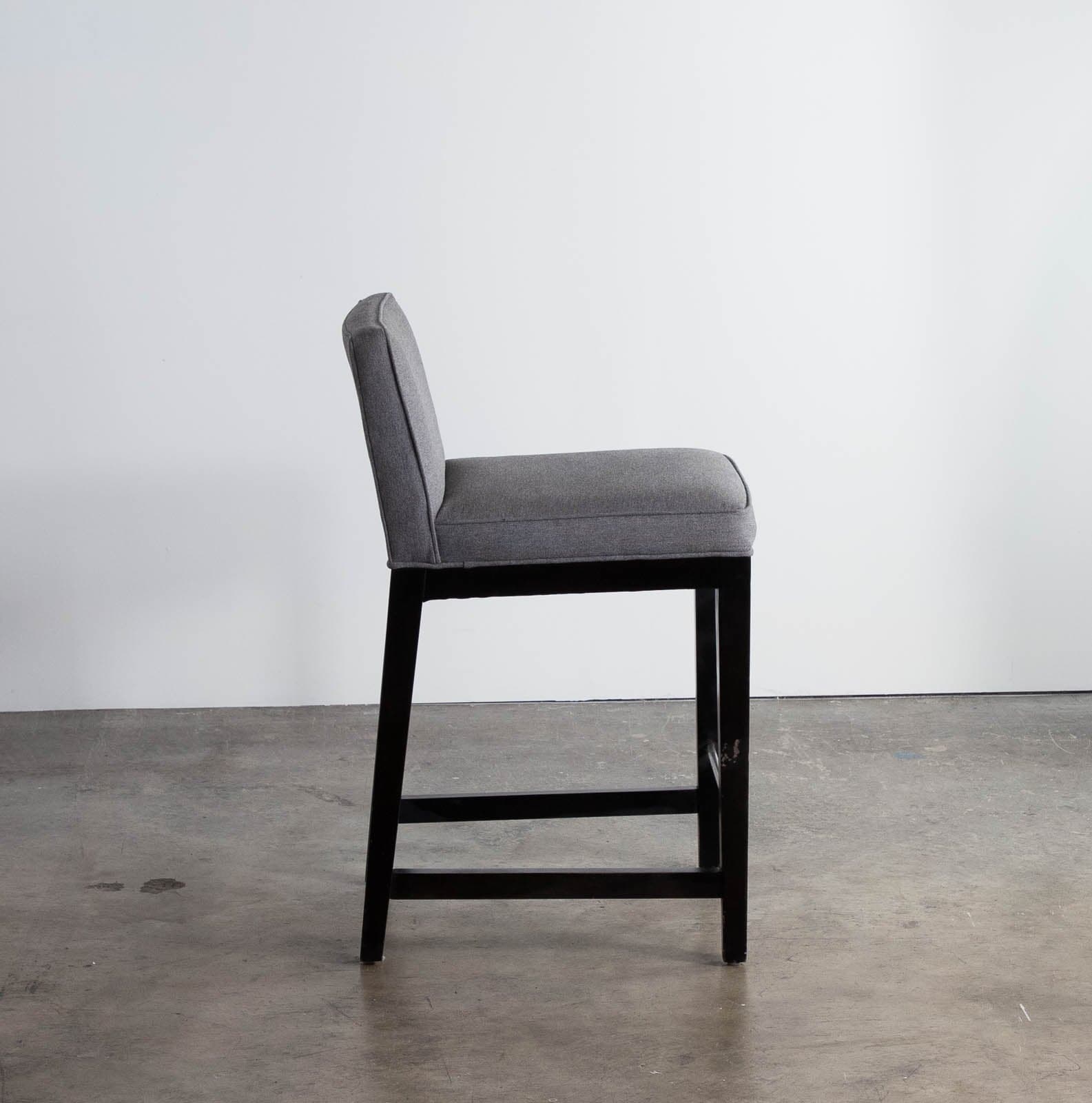 Room & Board Ansel Counter Stool Gray with Ebony Legs (4 available) - Thumbnail 3