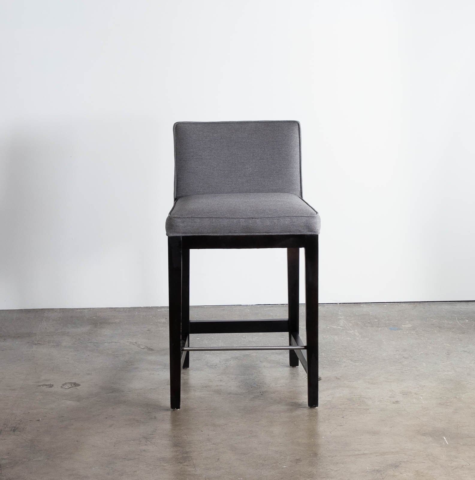 Room & Board Ansel Counter Stool Gray with Ebony Legs (4 available) - Thumbnail 2