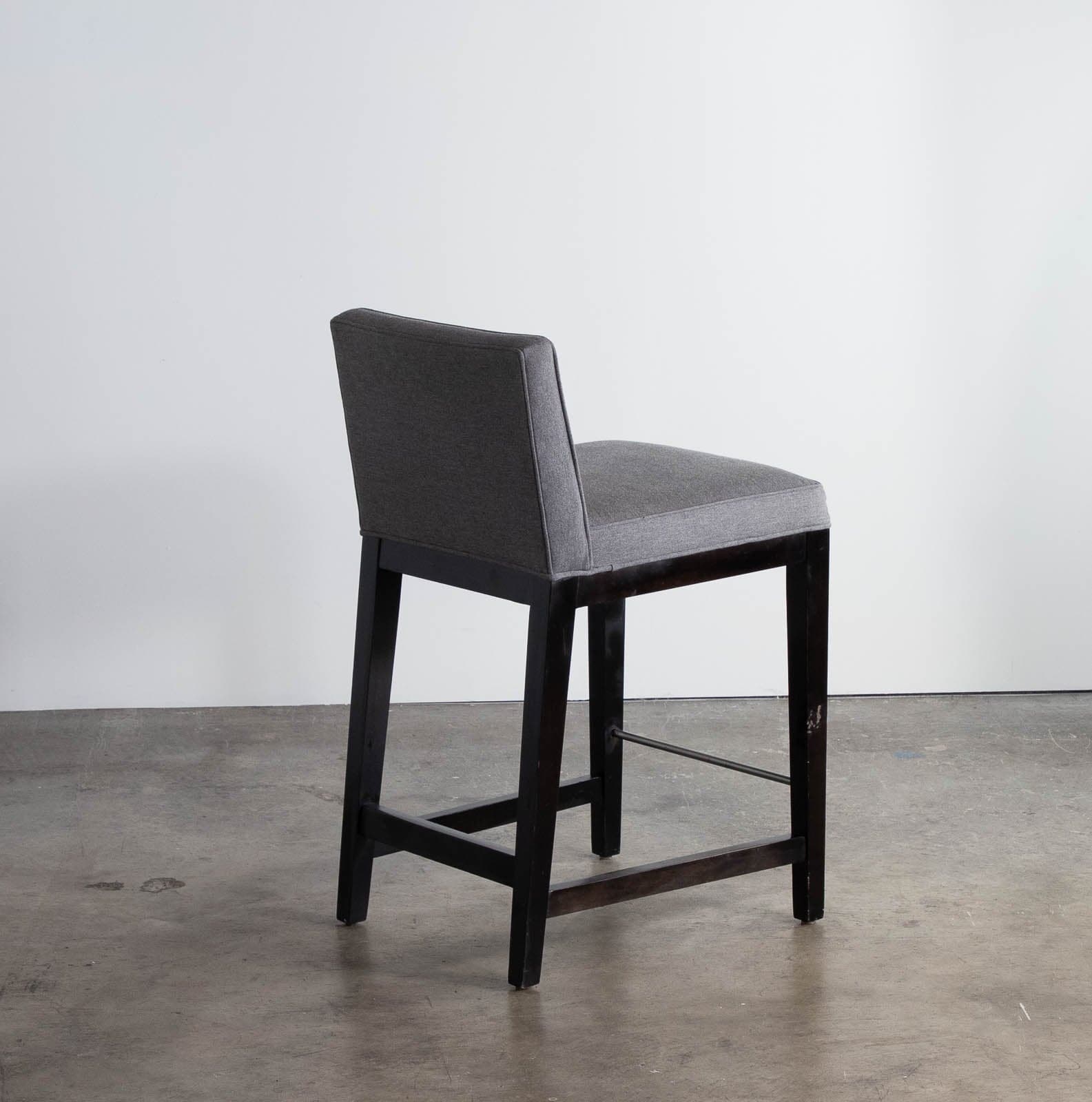 Room & Board Ansel Counter Stool Gray with Ebony Legs (4 available) - Thumbnail 4