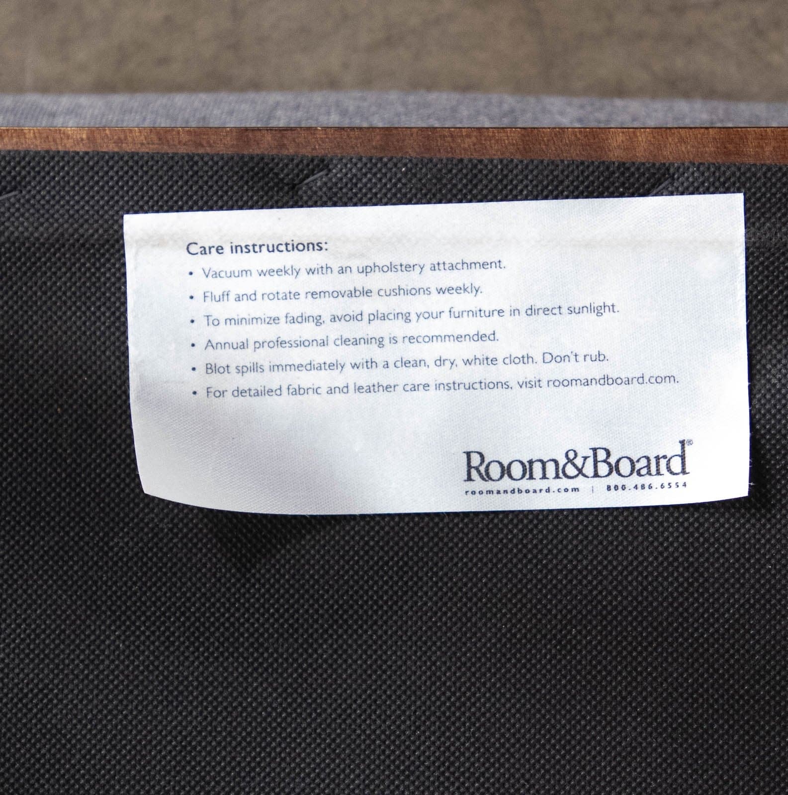 Room & Board Ansel Counter Stool Gray with Ebony Legs (4 available) - Thumbnail 5