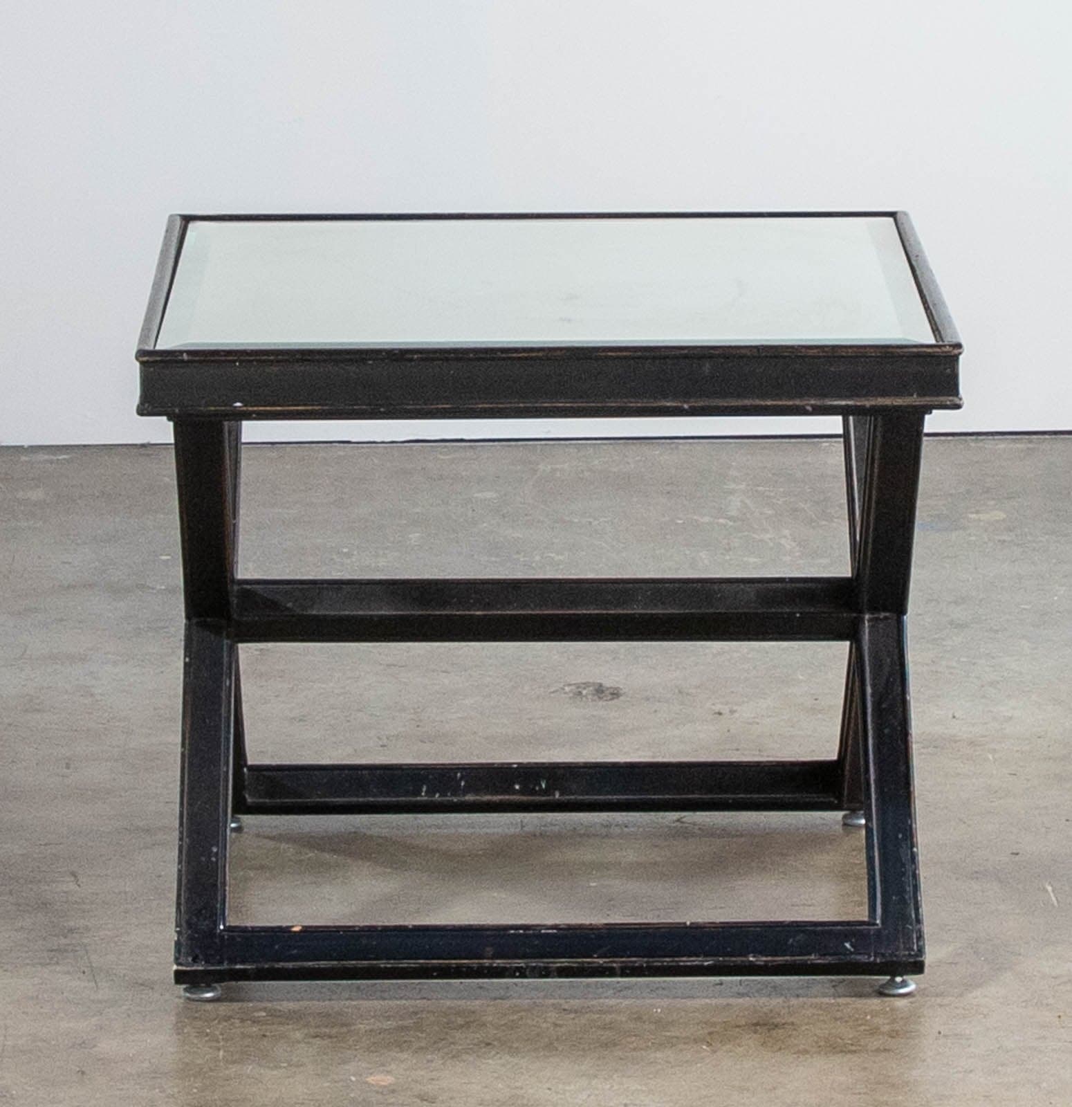 X Cocktail Tables with 1” Beveled Mirror Inset, Katharina Wohl Designs (Set of 2) - Thumbnail 3