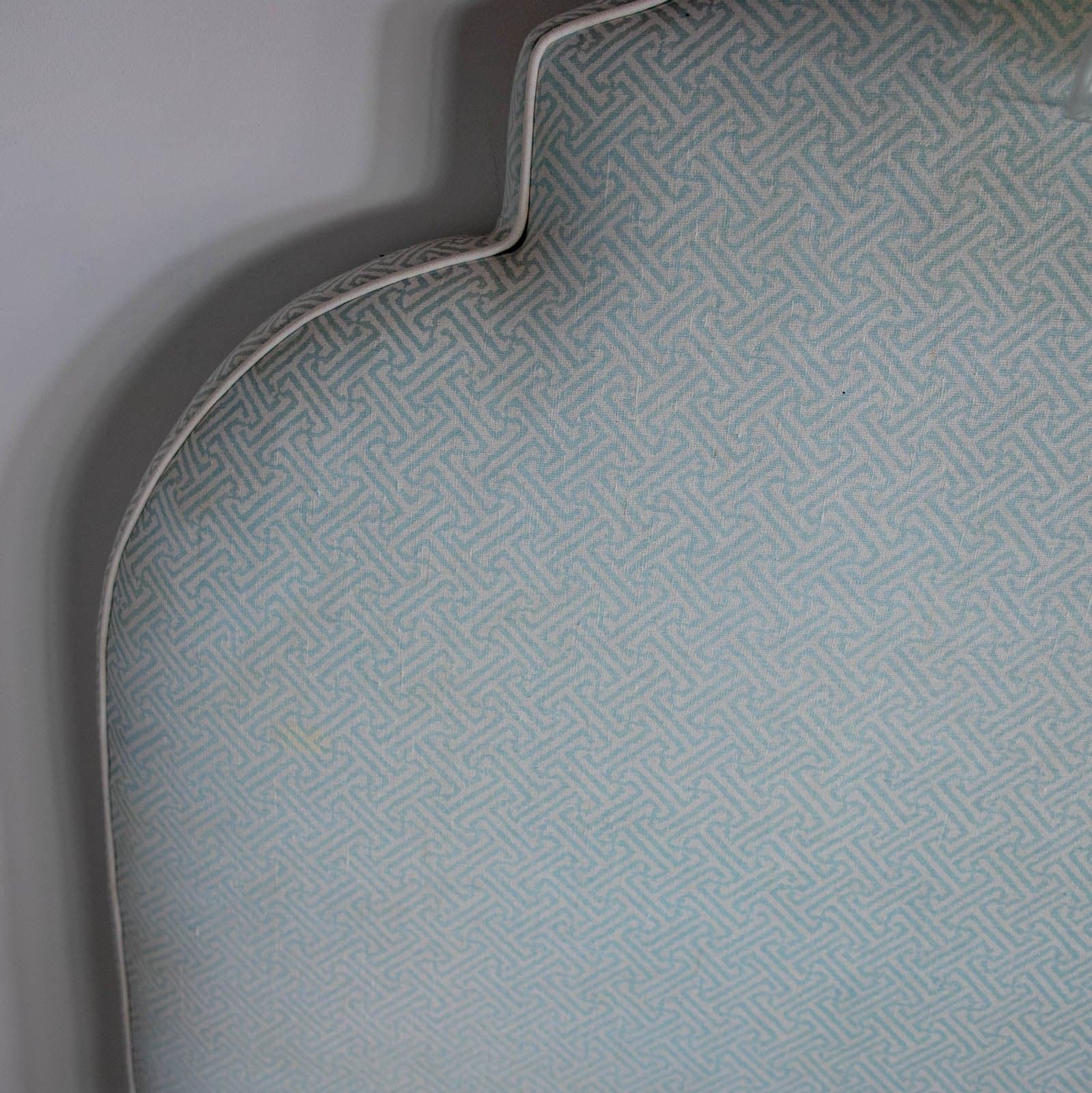 Custom Twin Headboards Upholstered by China Seas Fabric with Overhead Lights (2 available) - Thumbnail 7