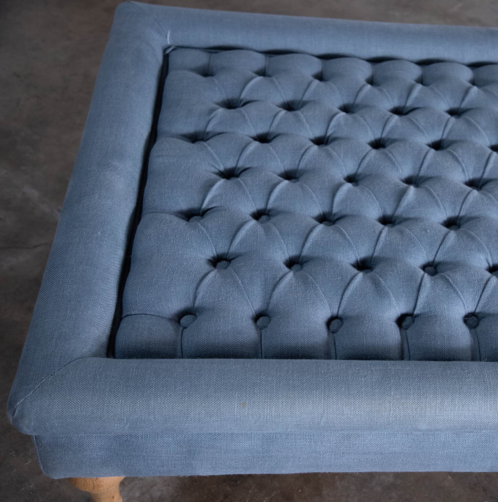 Restoration Hardware Tufted Coffee Ottoman - Thumbnail 2