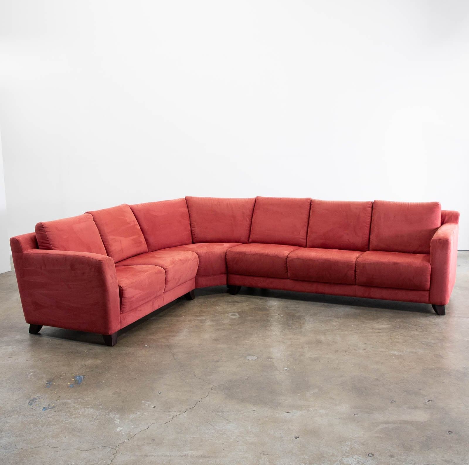 Nicoletti 3-Piece Sectional Sofa, Red - Image 1