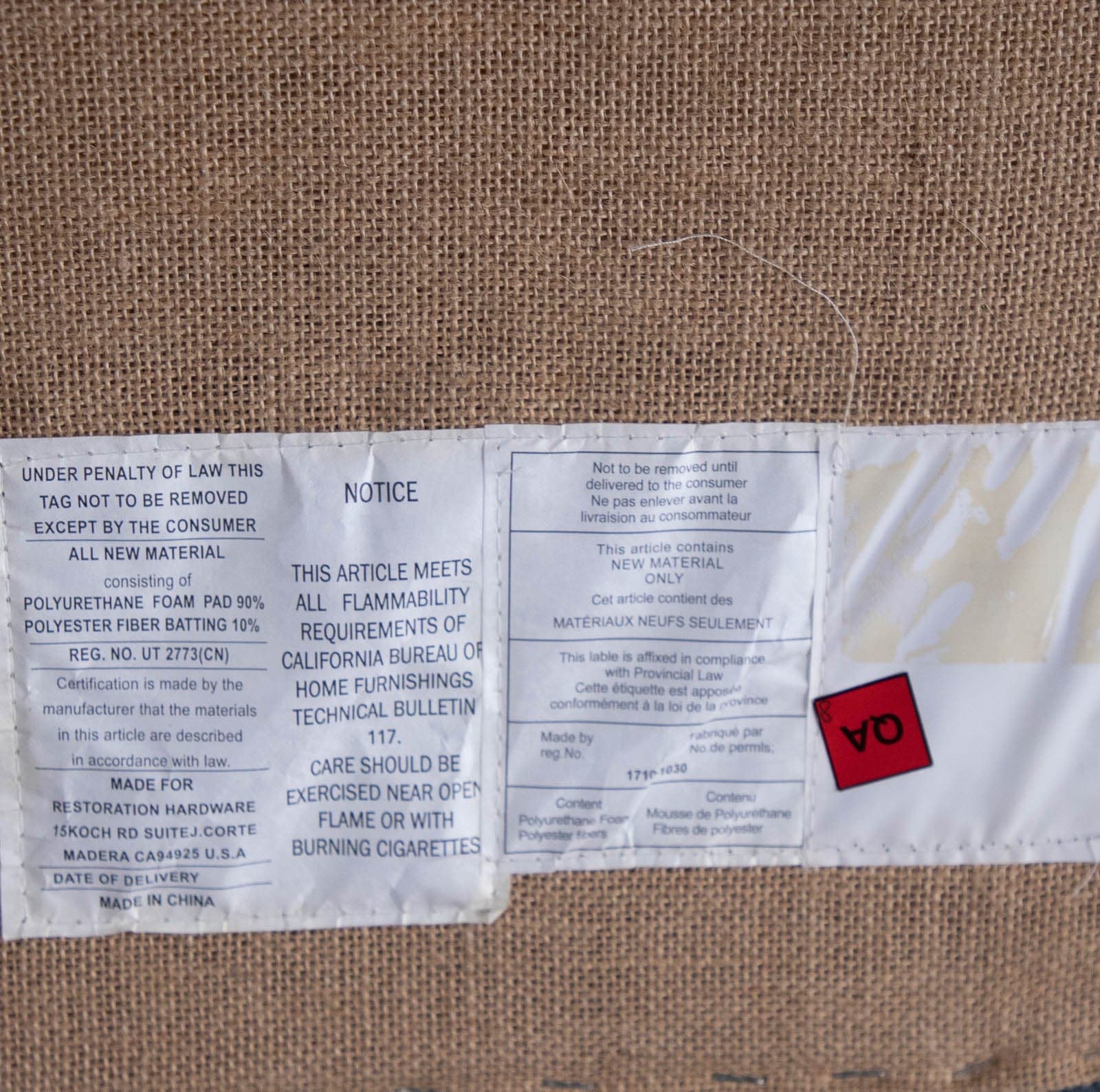 Restoration Hardware Tufted Coffee Ottoman - Thumbnail 5