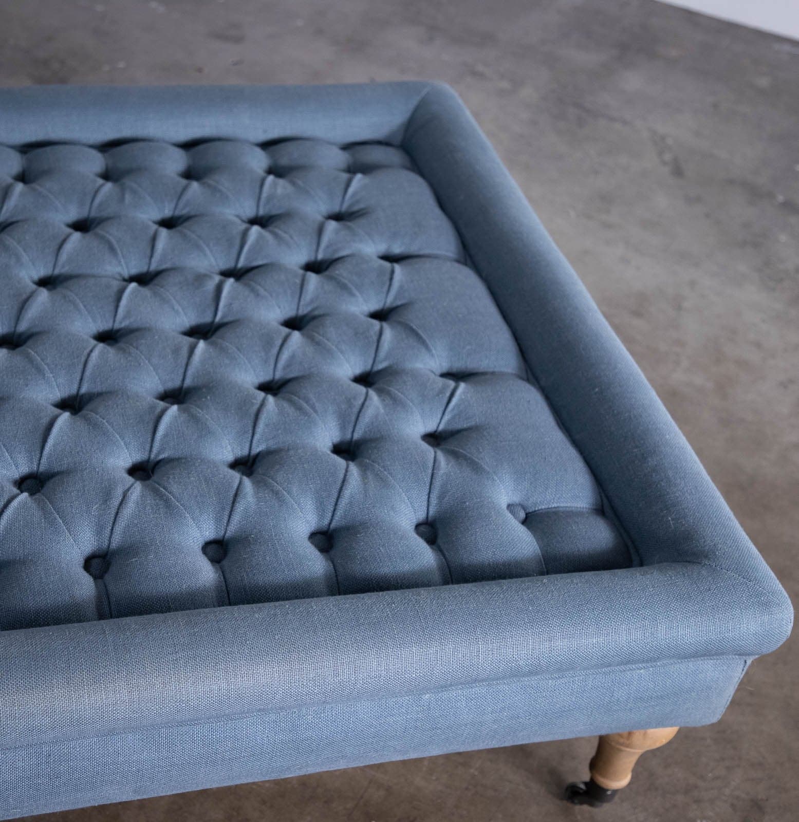 Restoration Hardware Tufted Coffee Ottoman - Thumbnail 3