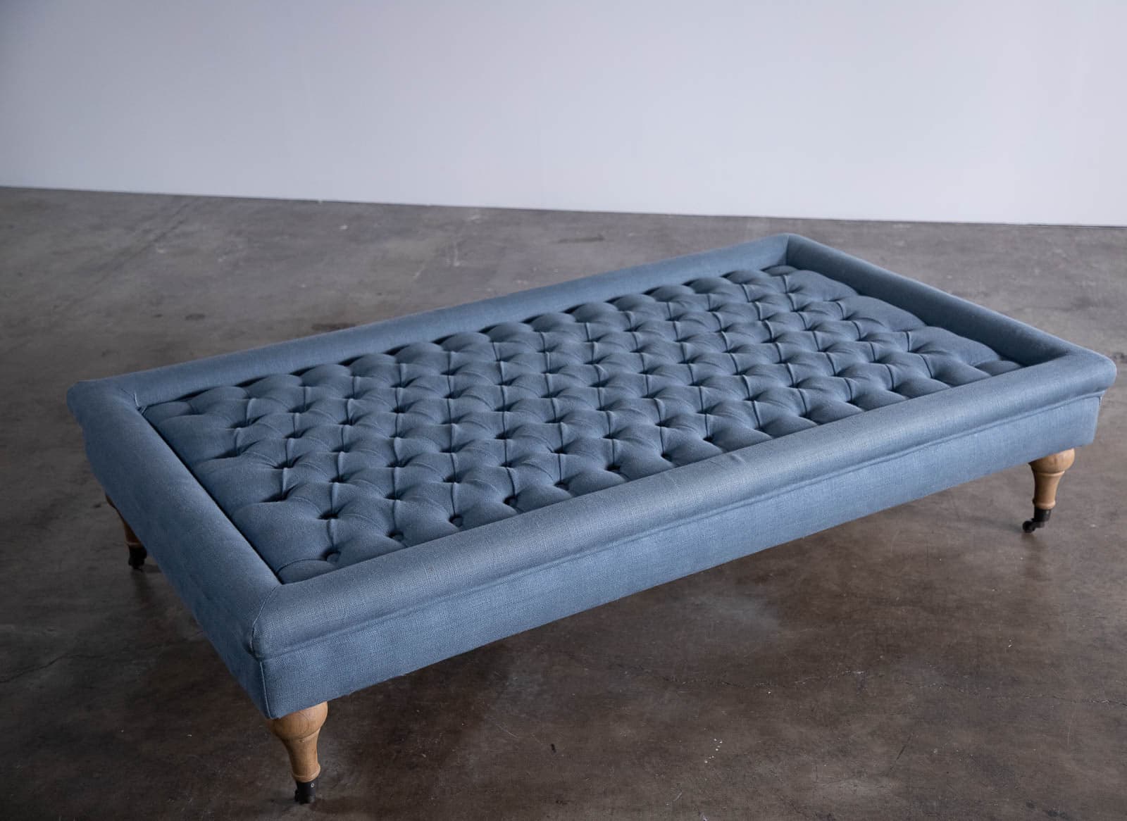 Restoration Hardware Tufted Coffee Ottoman - Image 1