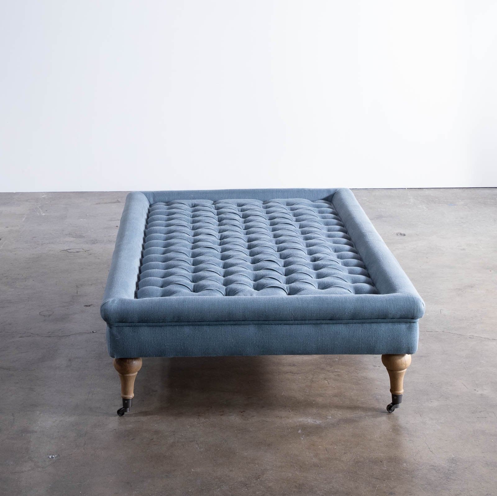 Restoration Hardware Tufted Coffee Ottoman - Thumbnail 7