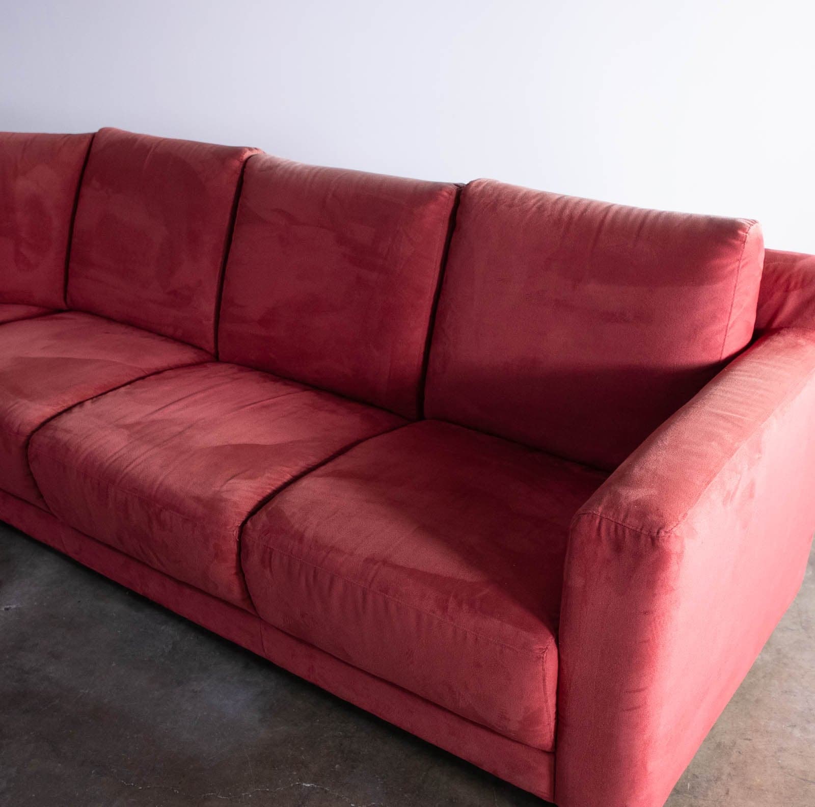 Nicoletti 3-Piece Sectional Sofa, Red - Thumbnail 6