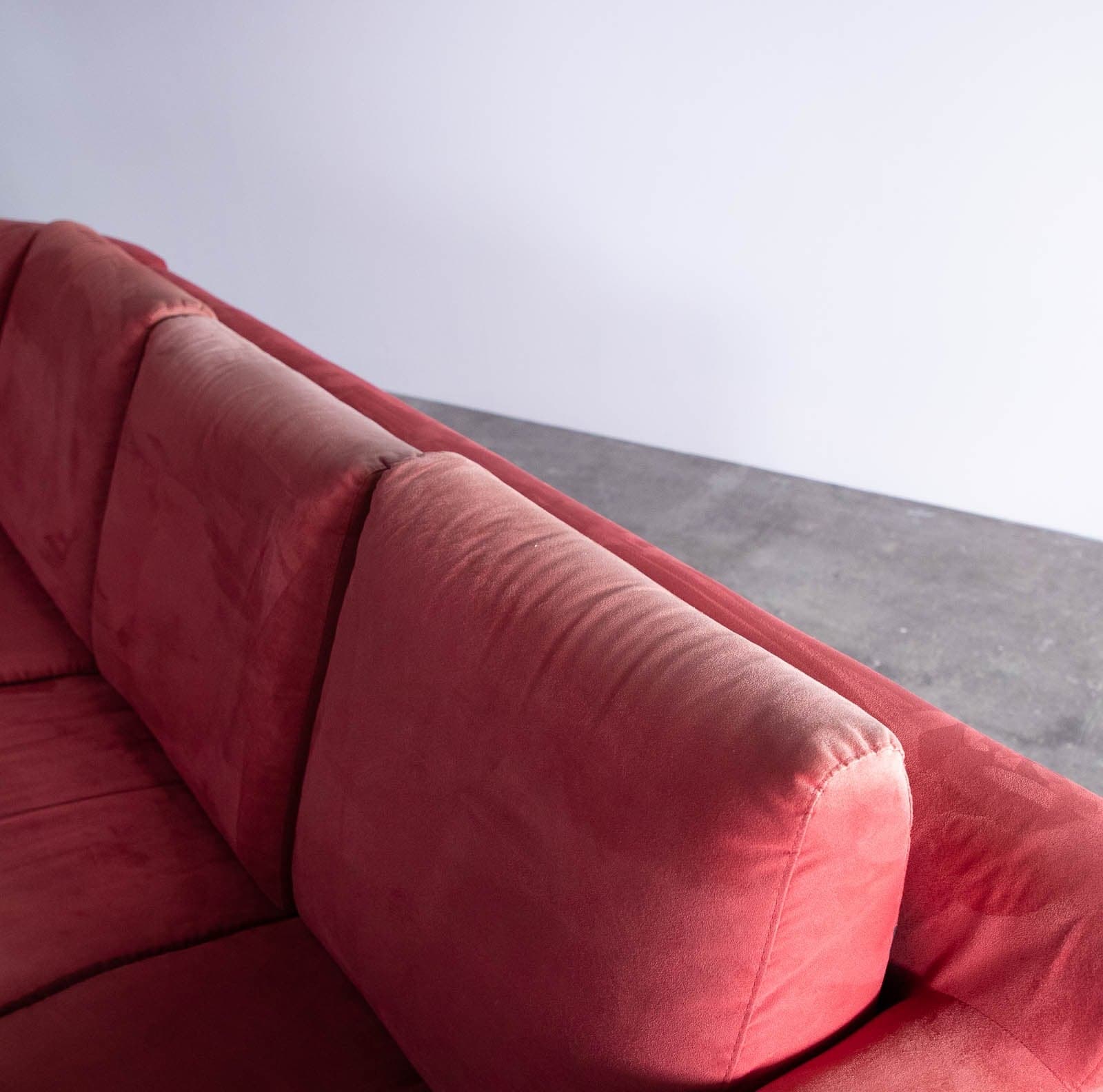 Nicoletti 3-Piece Sectional Sofa, Red - Thumbnail 7