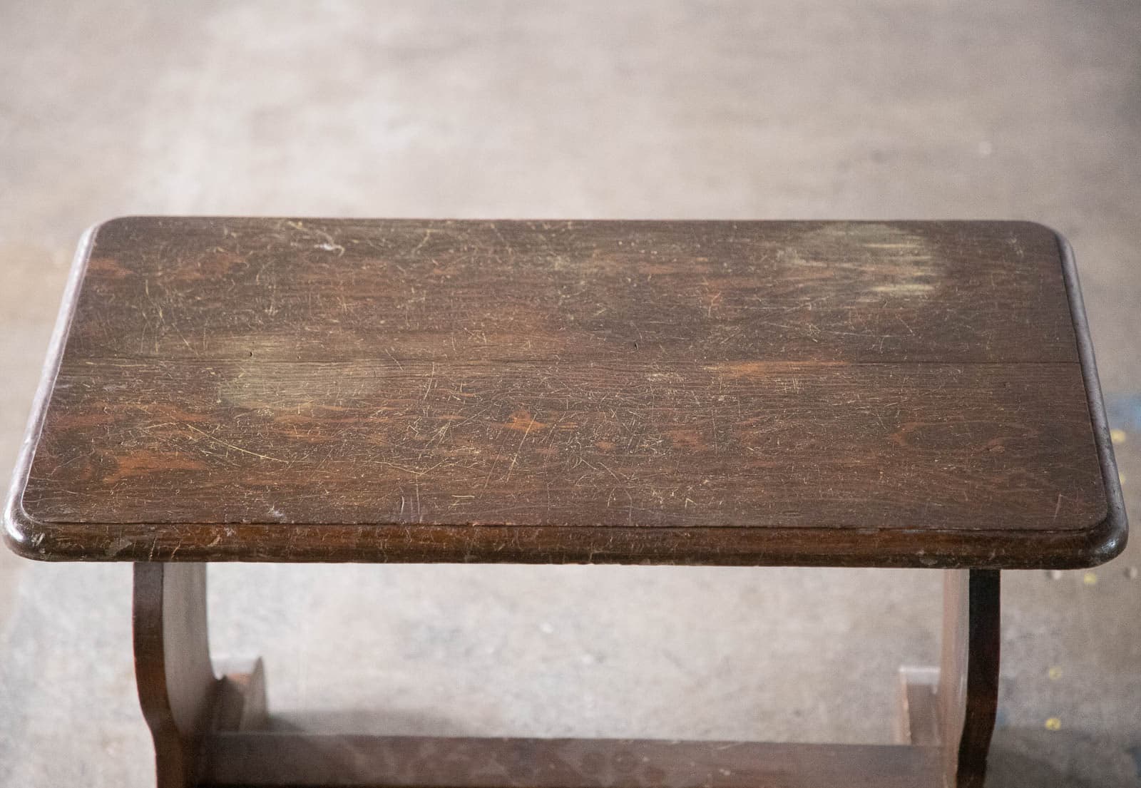 Vintage Wood Footstool - Thumbnail 5