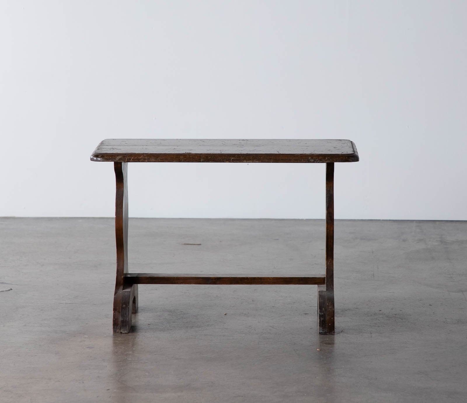 Vintage Wood Footstool - Thumbnail 8