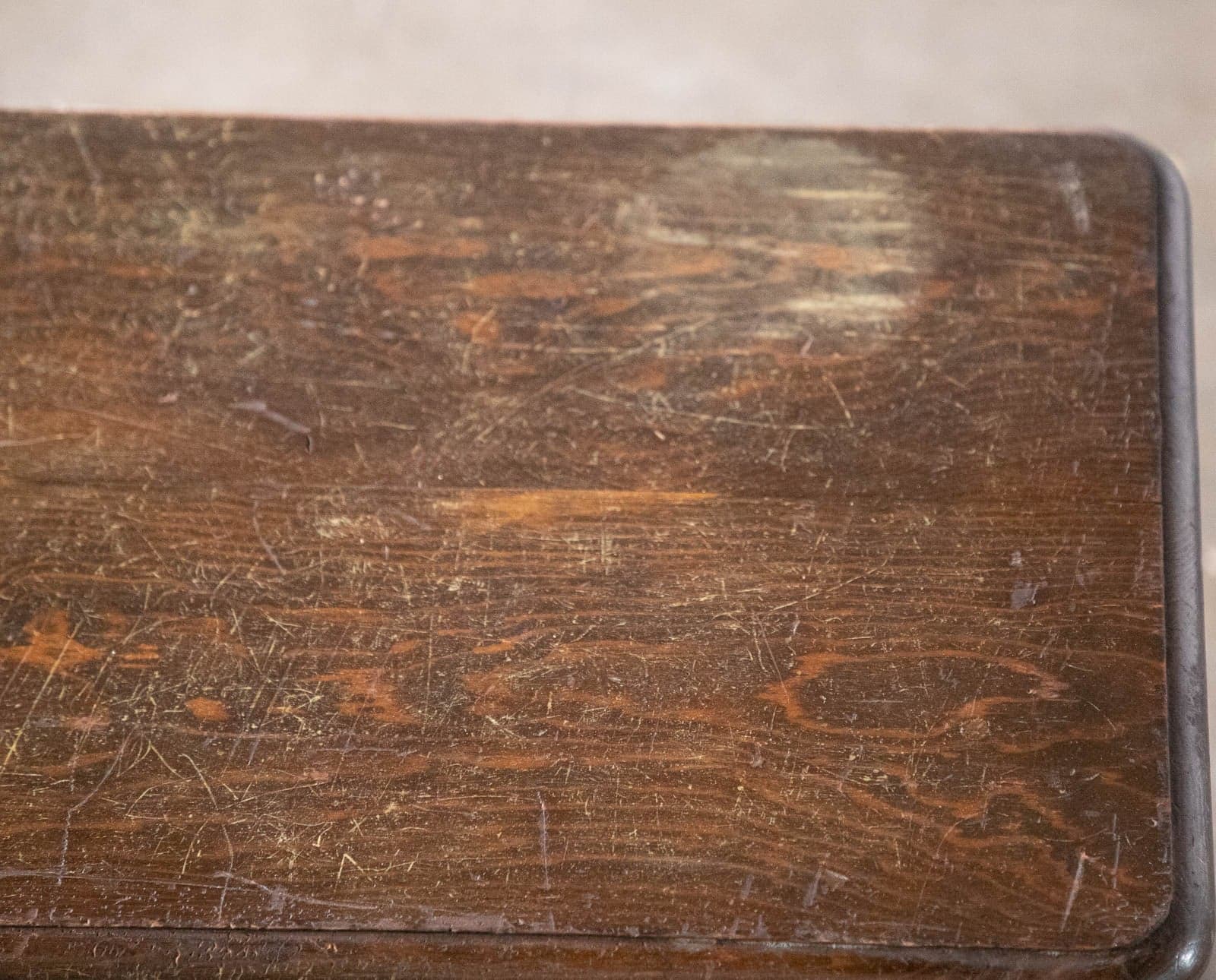 Vintage Wood Footstool - Thumbnail 7