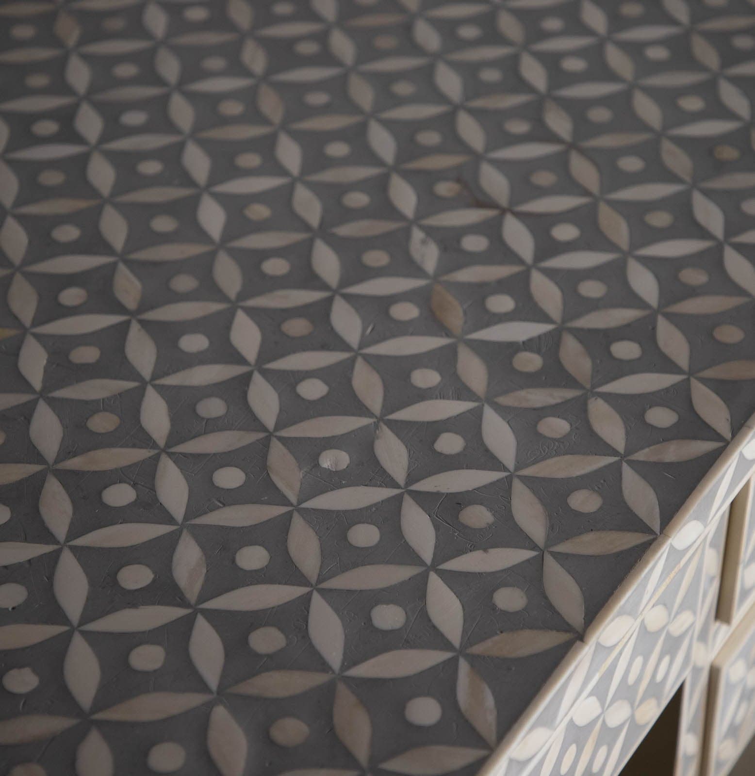 Restoration Hardware Salma Mosaic Inlay Storage Desk - Thumbnail 7