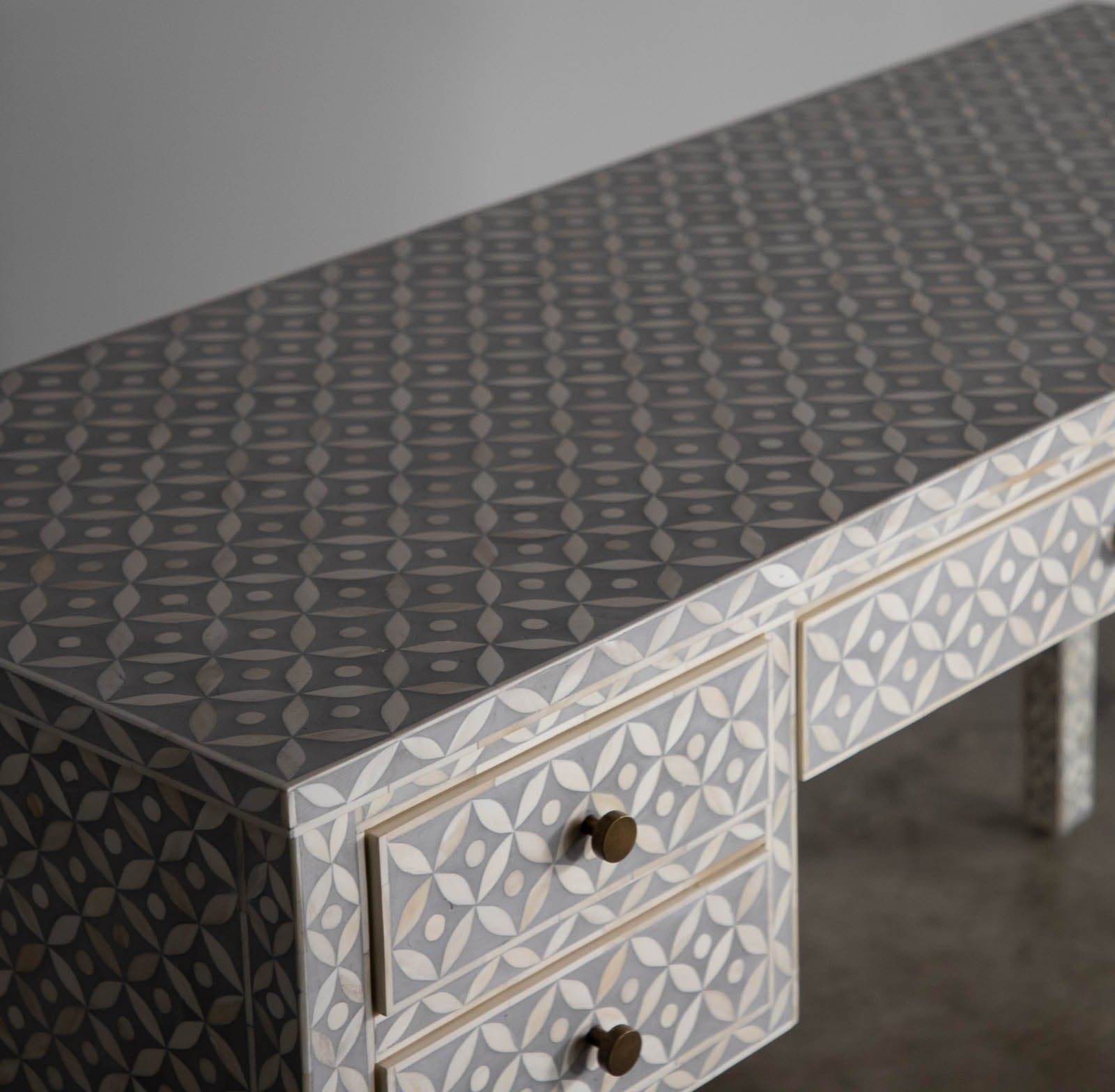 Restoration Hardware Salma Mosaic Inlay Storage Desk - Thumbnail 5