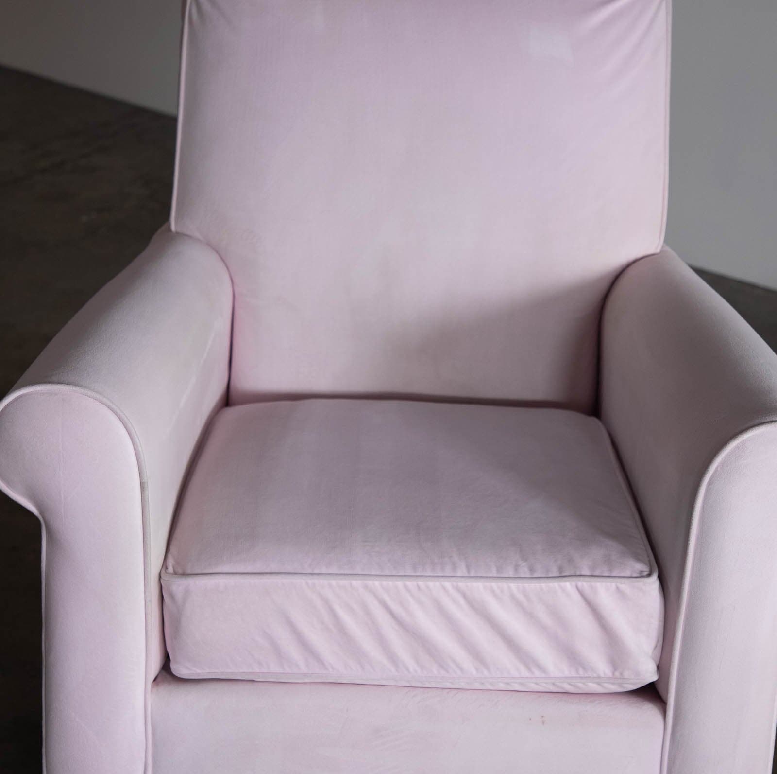 Pottery Barn Kids Rocker with Ottoman, Pink - Thumbnail 5