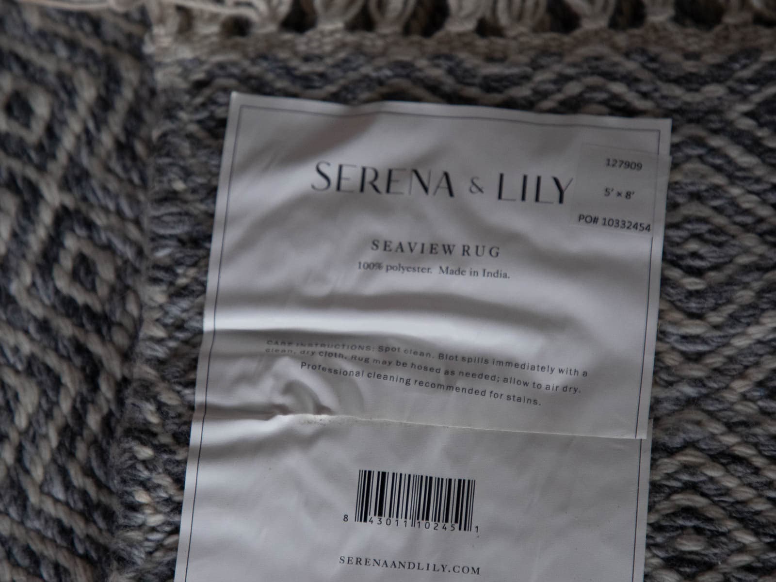 Serena & Lily Seaview Rug, Blue, 5' x 8' - Thumbnail 4