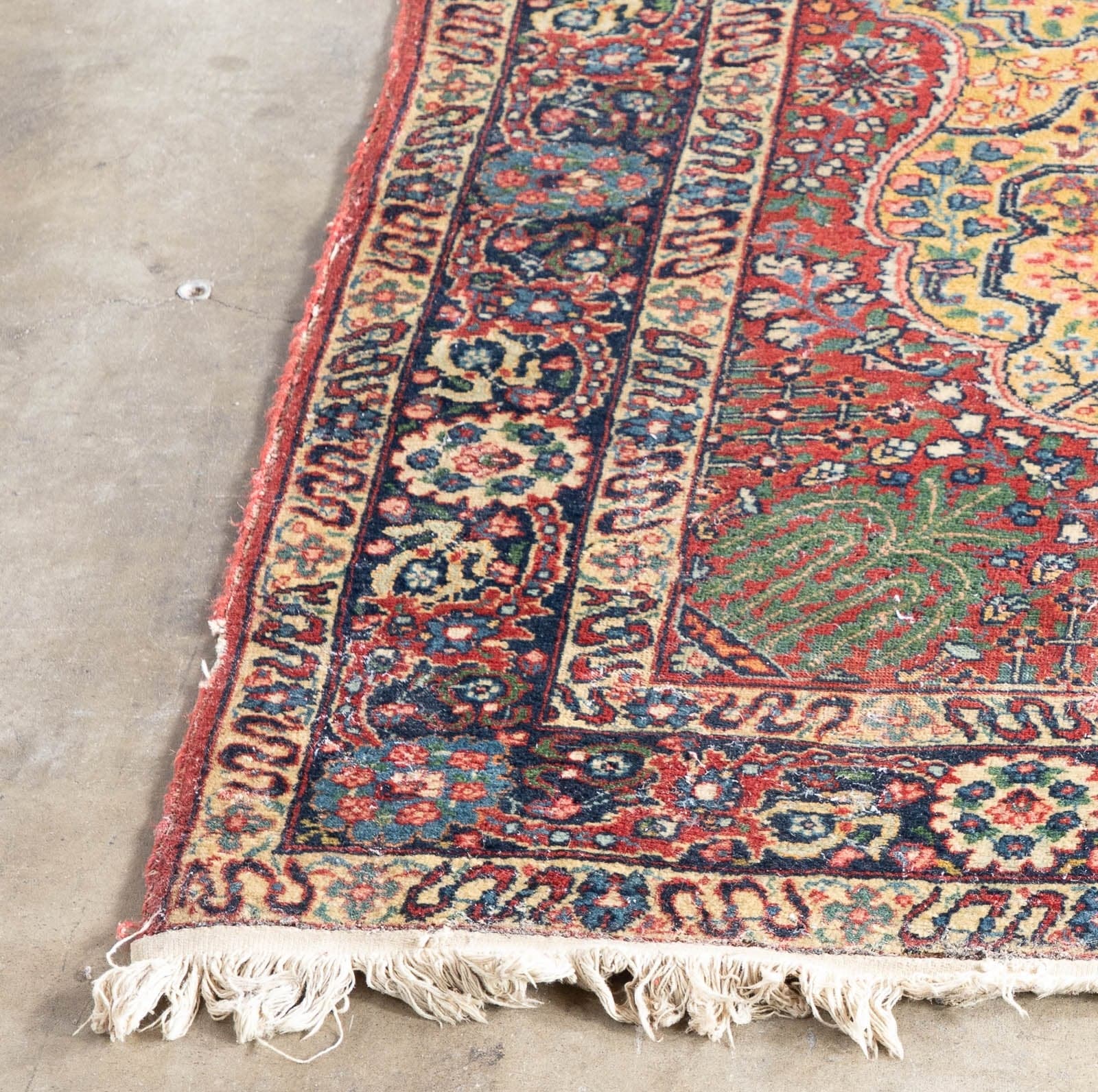 Oriental Area Rug, Naturally Distressed, 58" x 72" - Thumbnail 2