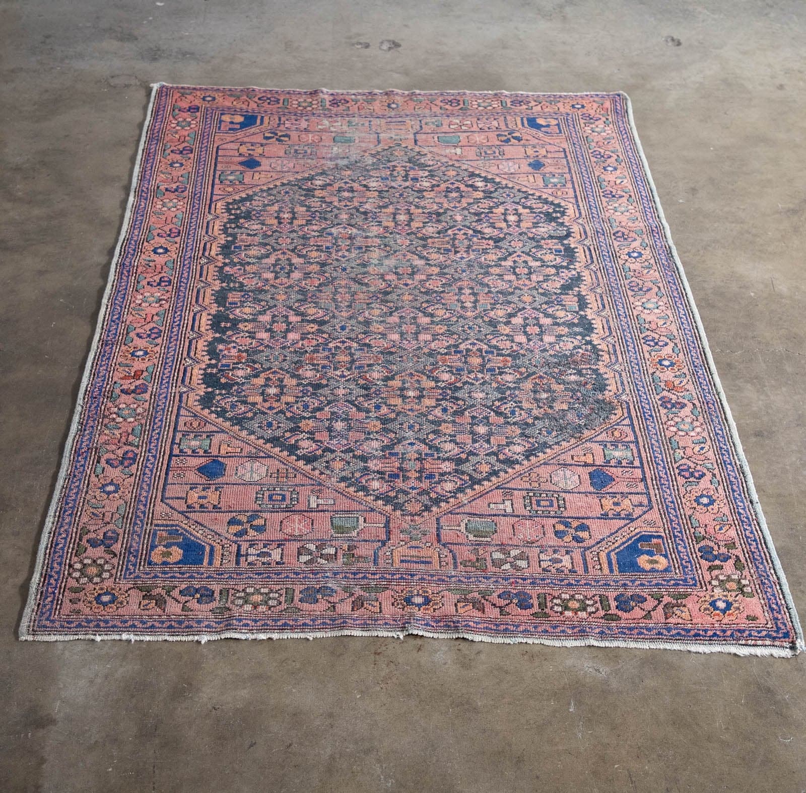 Oriental Area Rug, Naturally Distressed, 50" x 77" - Image 1
