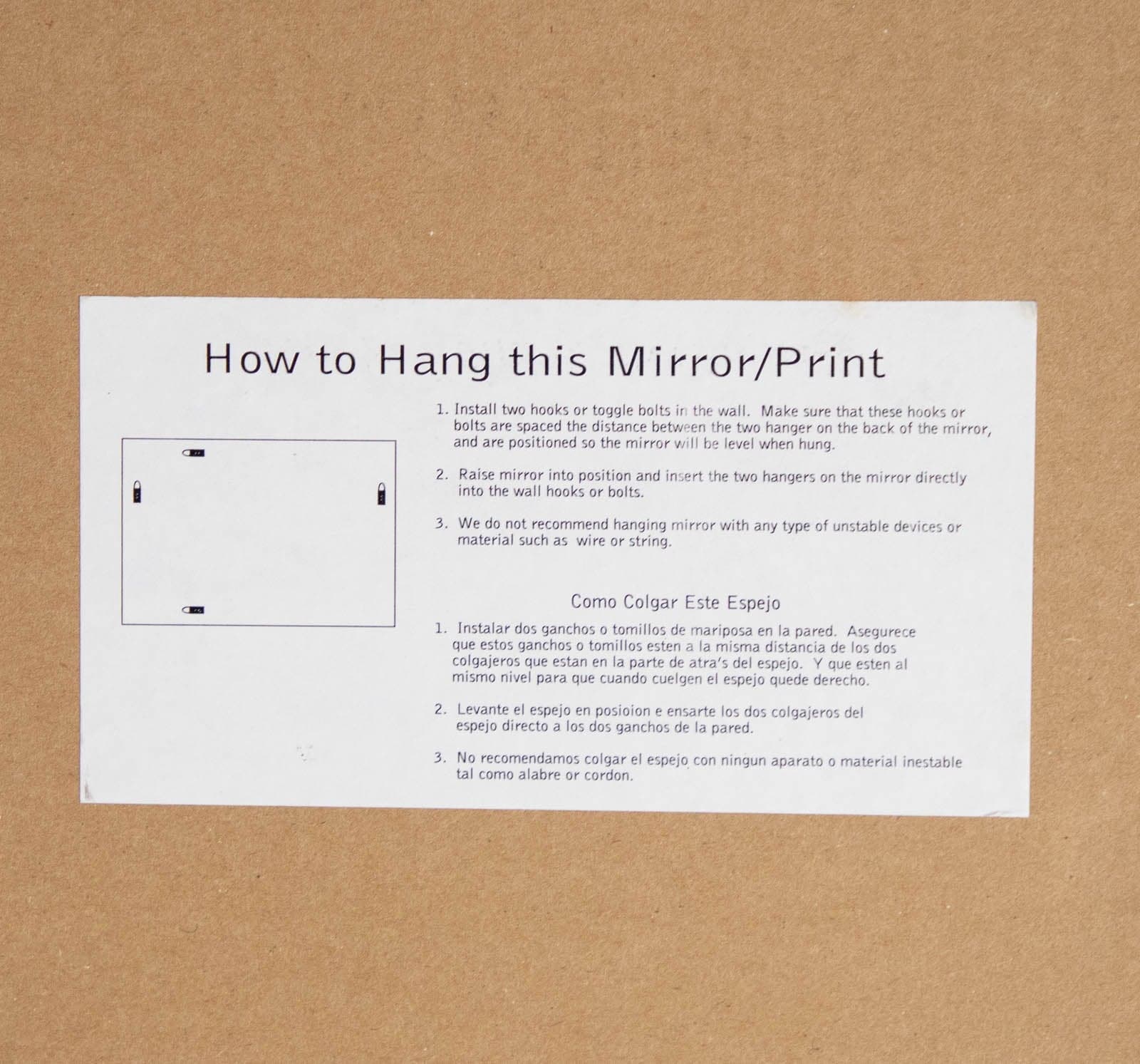 Mirror with Gold Colored Frame - Thumbnail 5