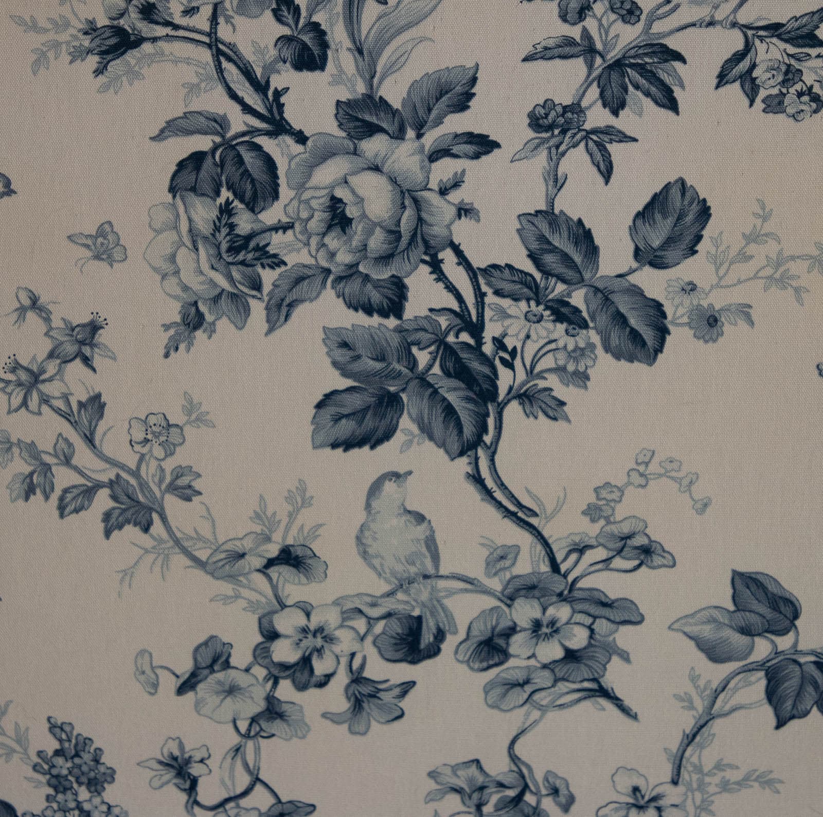 Queen Headboard with Floral Upholstery - Thumbnail 4