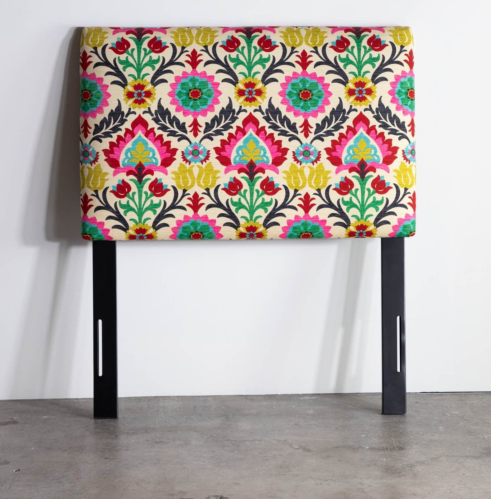 Santa Maria Desert Flower Border Upholstered Twin Headboard (Set of 2) - Image 1