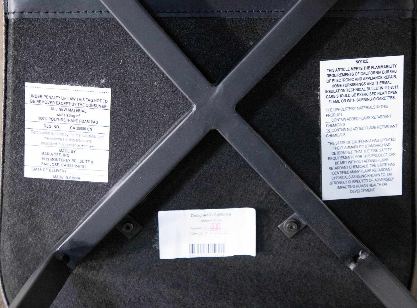 Room & Board Hirsch Leather Chairs in Black with Metal Legs (Set of 6) - Thumbnail 8