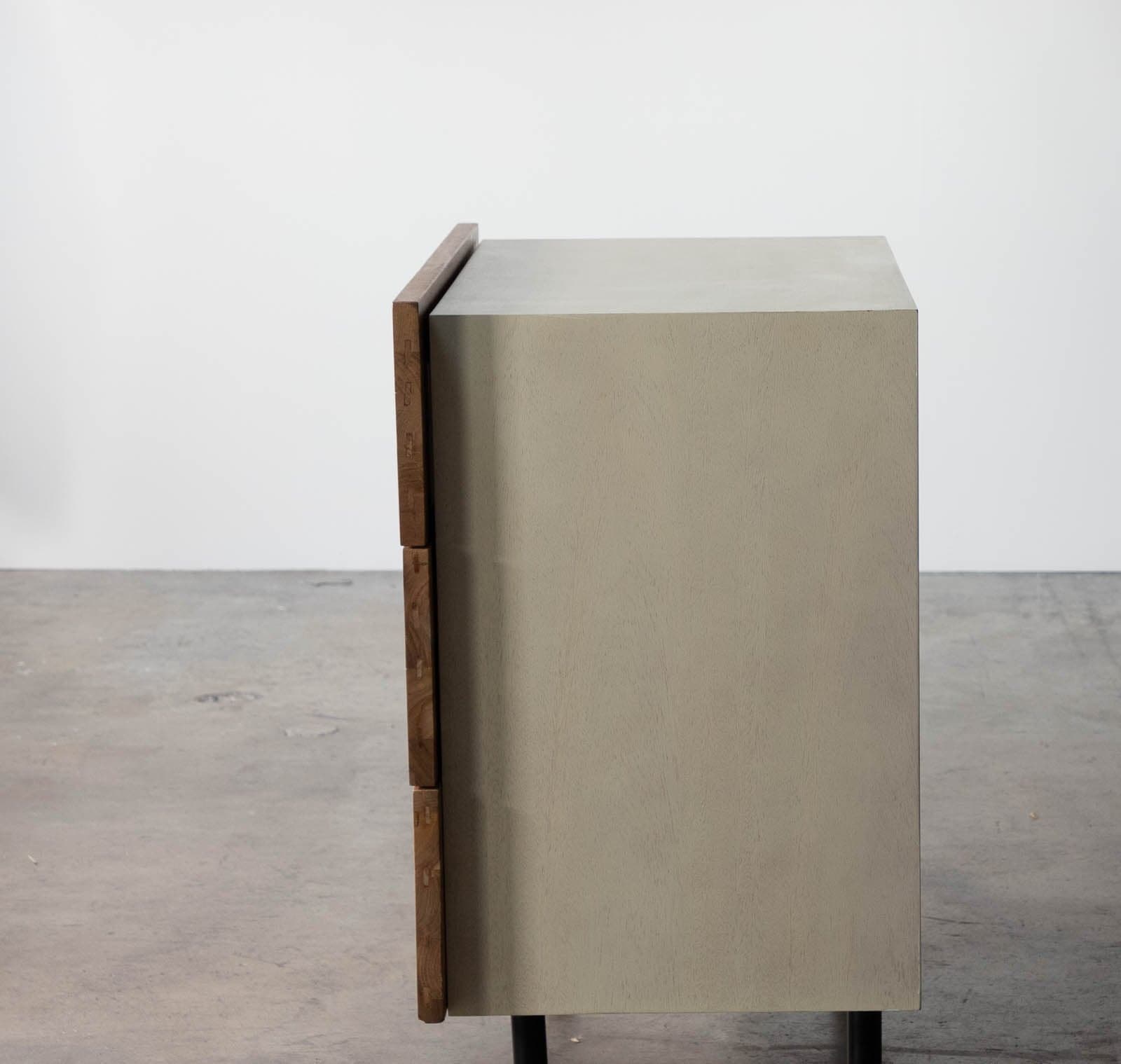 EQ3 Reclaimed Teak Single Dresser with Almond Finish and Three Drawers - Thumbnail 5