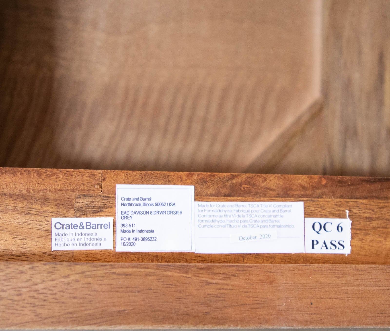 EQ3 Reclaimed Teak Single Dresser with Almond Finish and Three Drawers - Thumbnail 11