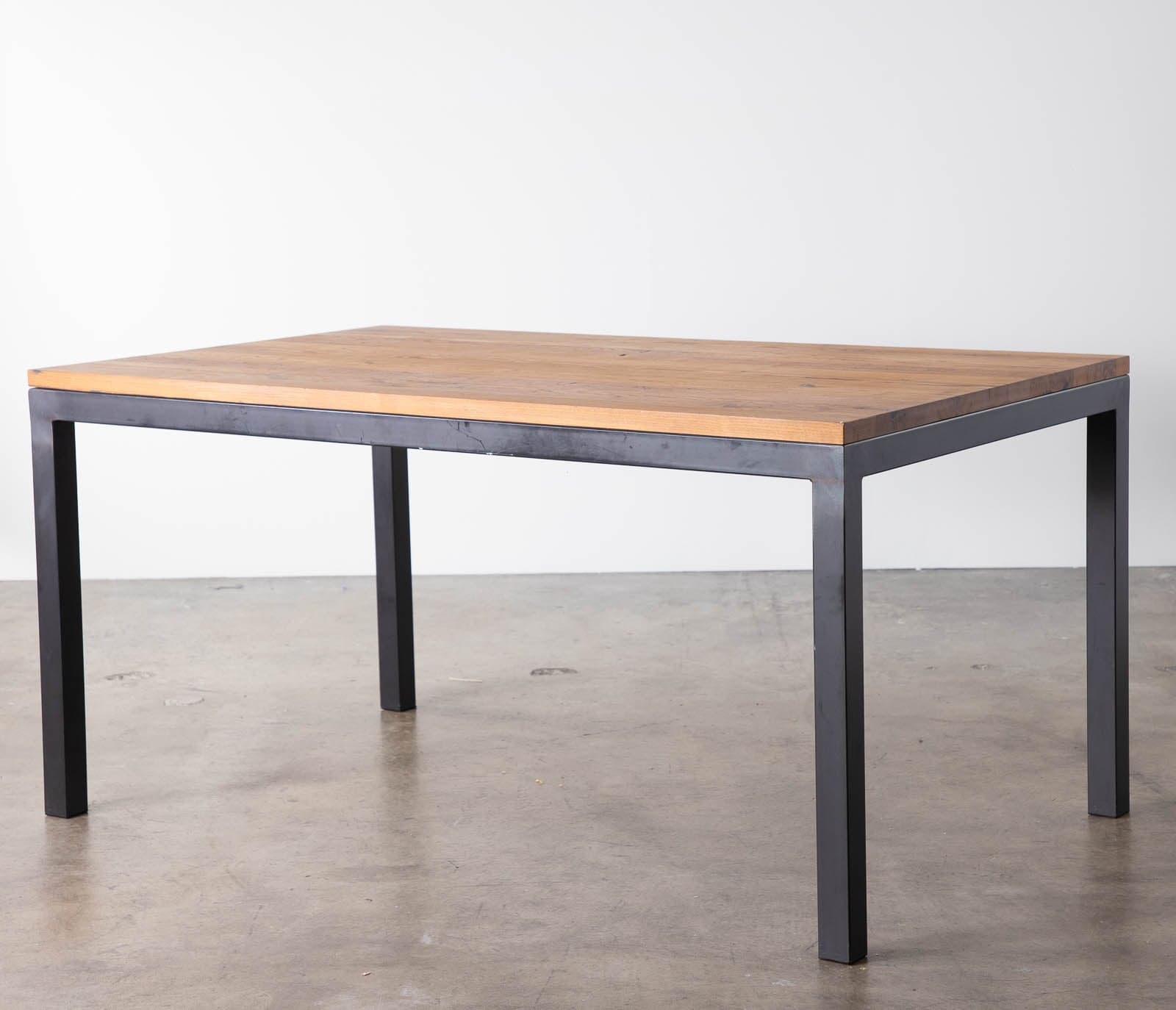 Room & Board Parsons Dining Table with Steel Legs and Reclaimed Chestnut Tabletop