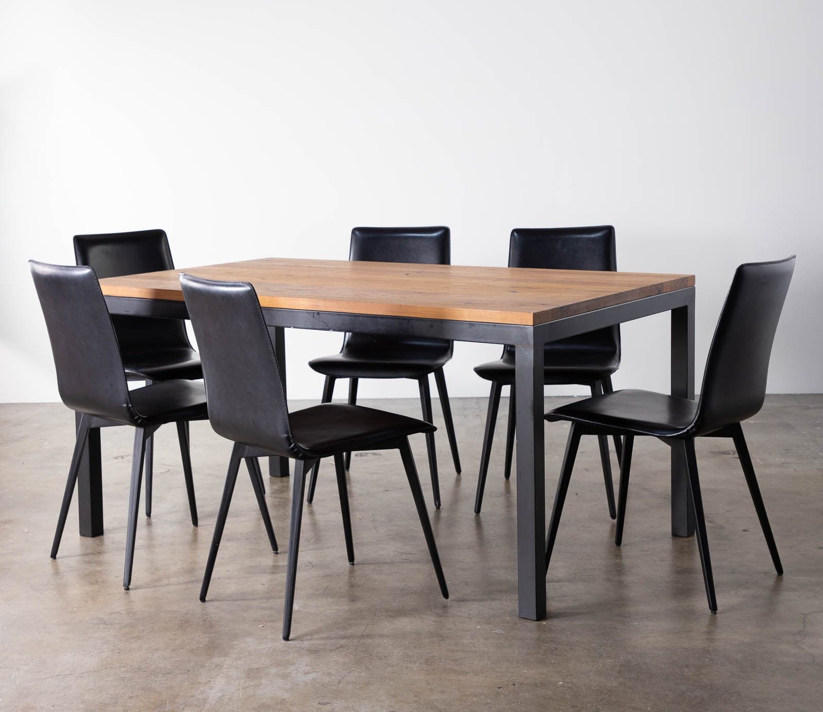 Room & Board Parsons Dining Table with Steel Legs and Reclaimed Chestnut Tabletop - Thumbnail 2