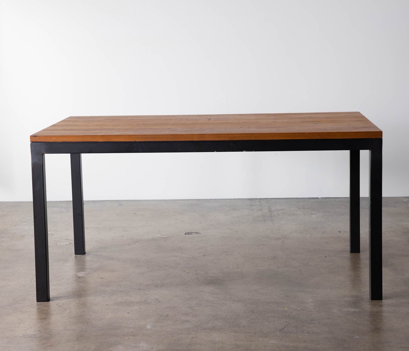 Room & Board Parsons Dining Table with Steel Legs and Reclaimed Chestnut Tabletop - Thumbnail 4
