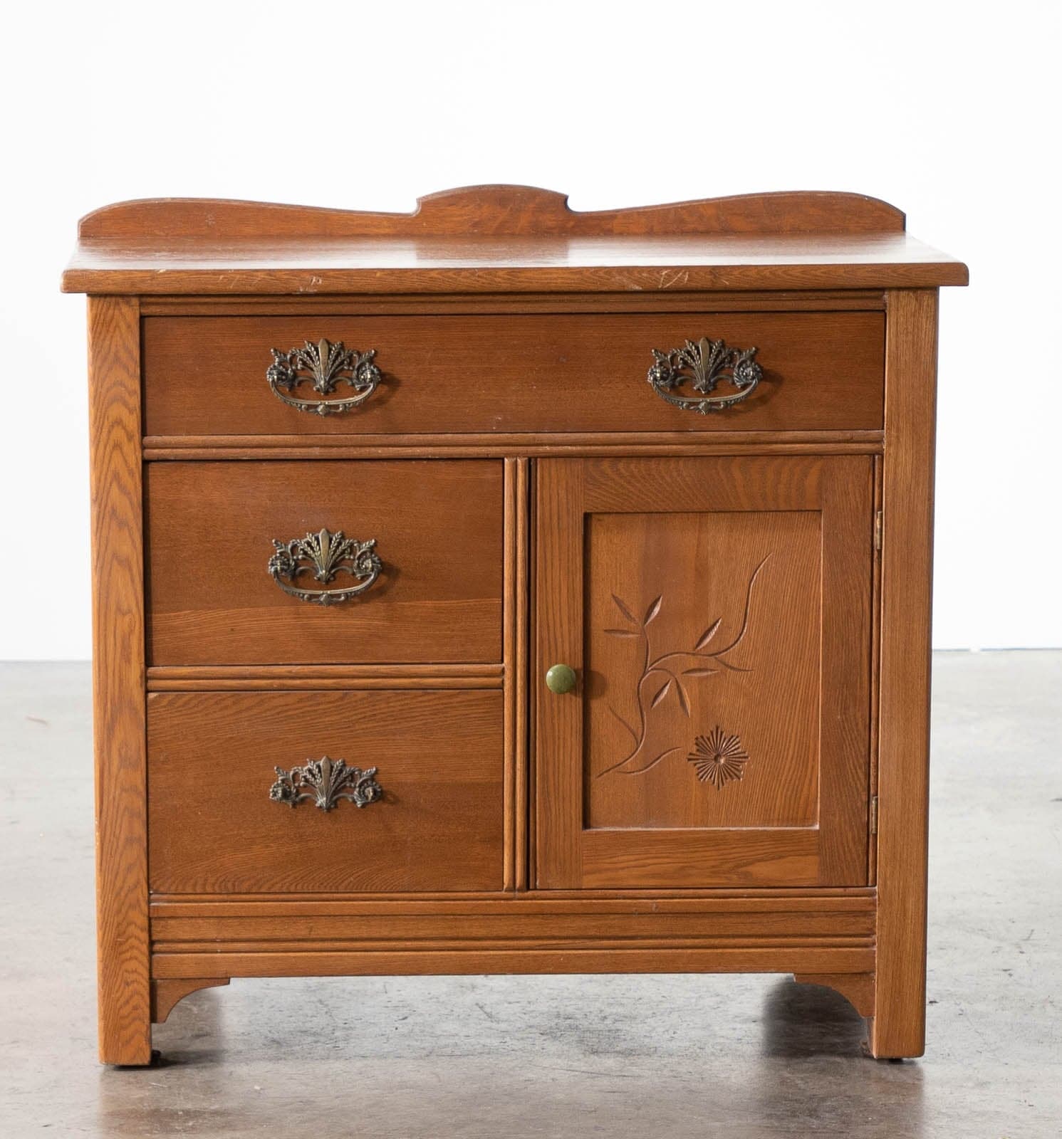 Vintage Eastlake Washstand + Cabinet circa Late 1800s - Thumbnail 3