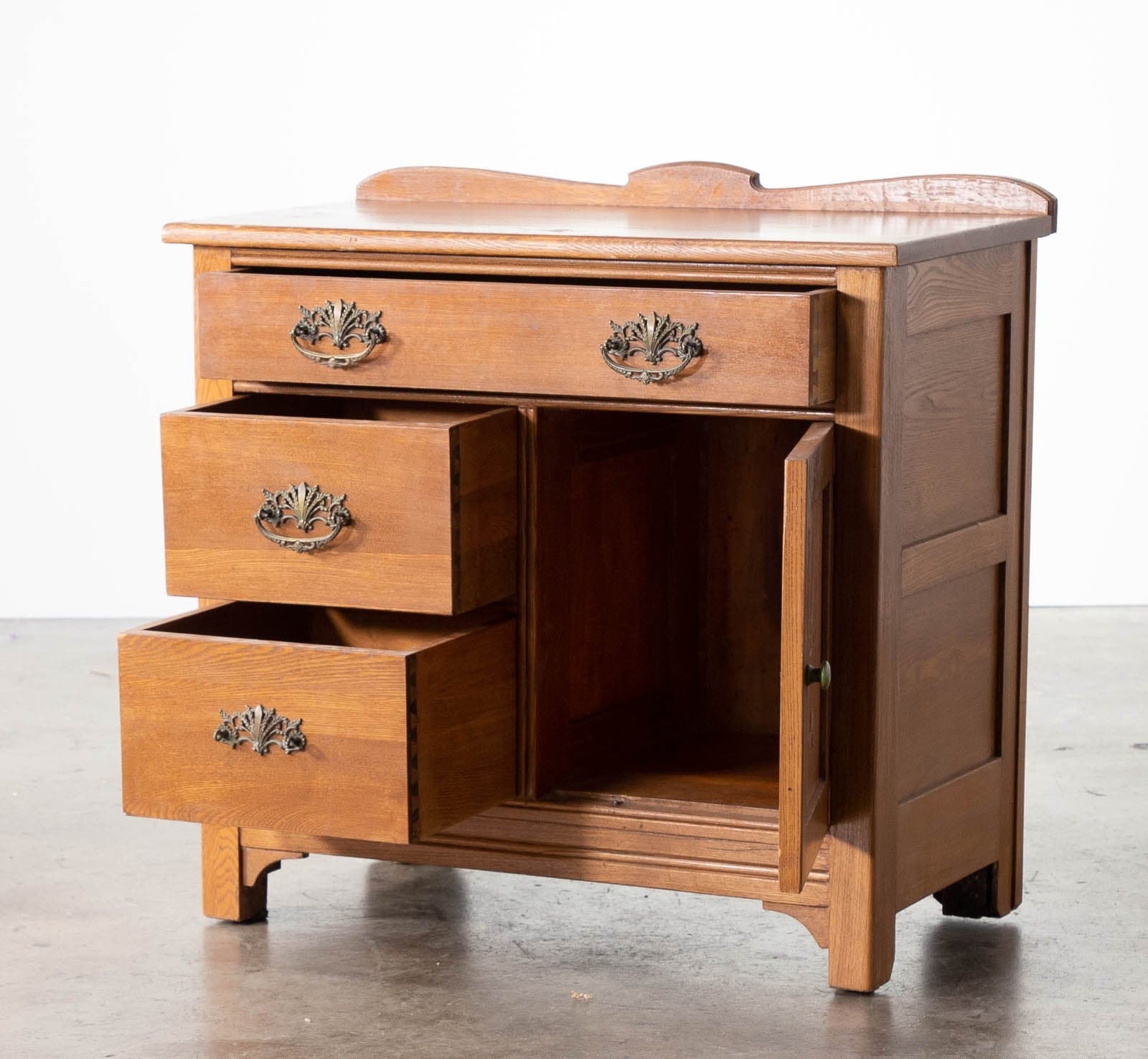 Vintage Eastlake Washstand + Cabinet circa Late 1800s - Thumbnail 2
