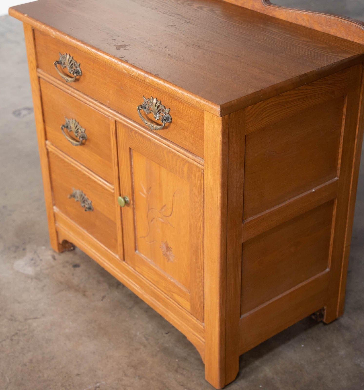 Vintage Eastlake Washstand + Cabinet circa Late 1800s - Thumbnail 7