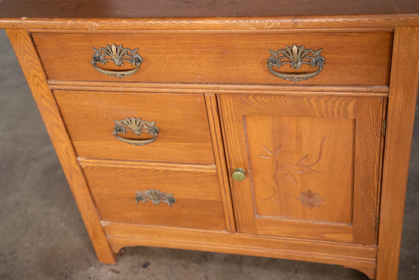 Vintage Eastlake Washstand + Cabinet circa Late 1800s - Thumbnail 8