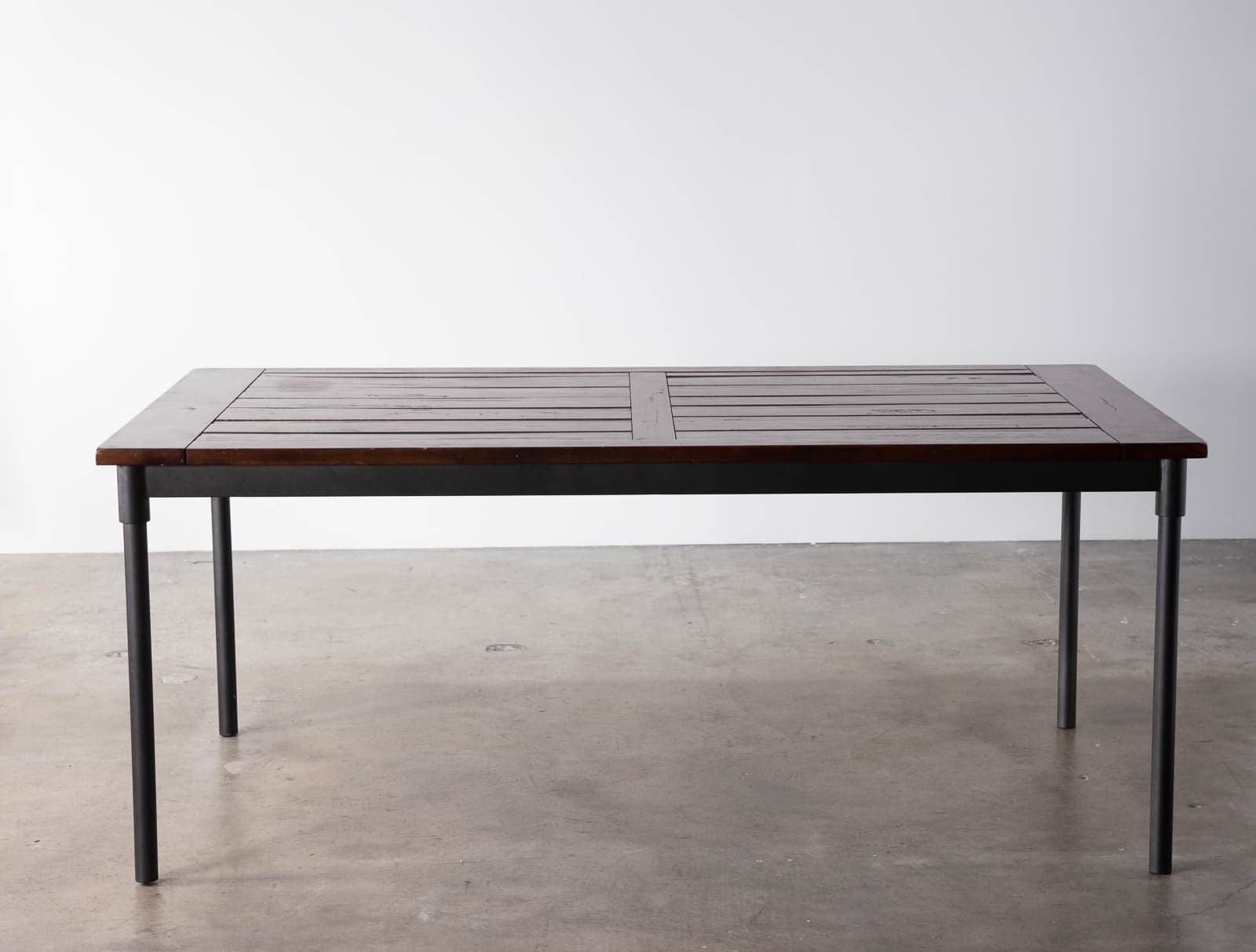 West Elm 6 Foot Dining Room Table with Solid Wood Tabletop - Thumbnail 3