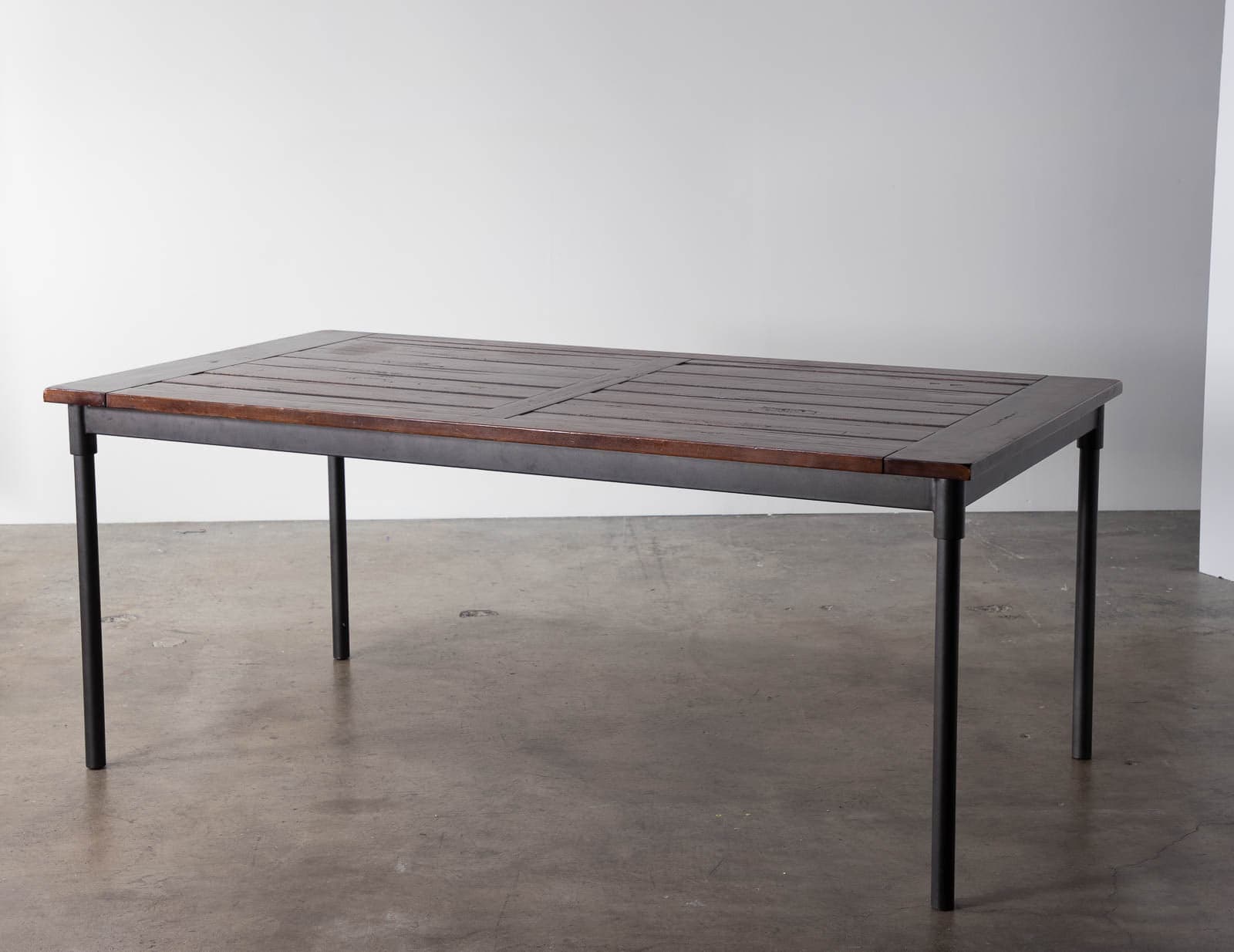 West Elm 6 Foot Dining Room Table with Solid Wood Tabletop - Image 1