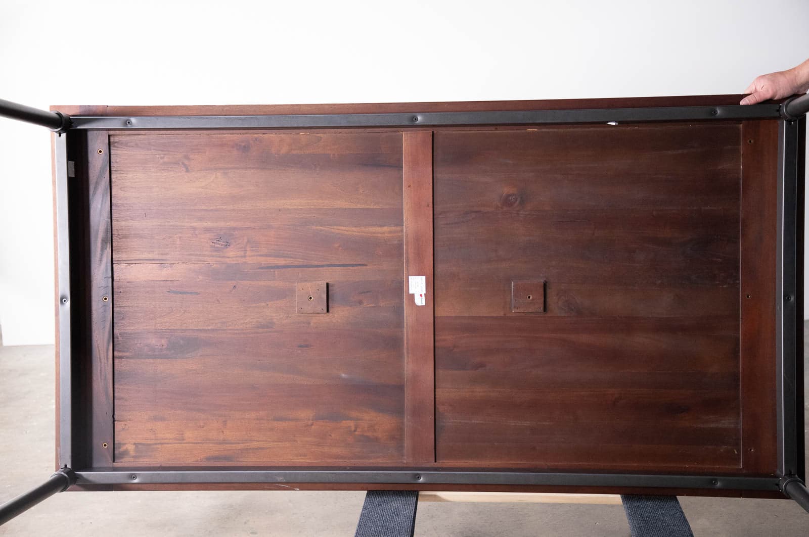 West Elm 6 Foot Dining Room Table with Solid Wood Tabletop - Thumbnail 8